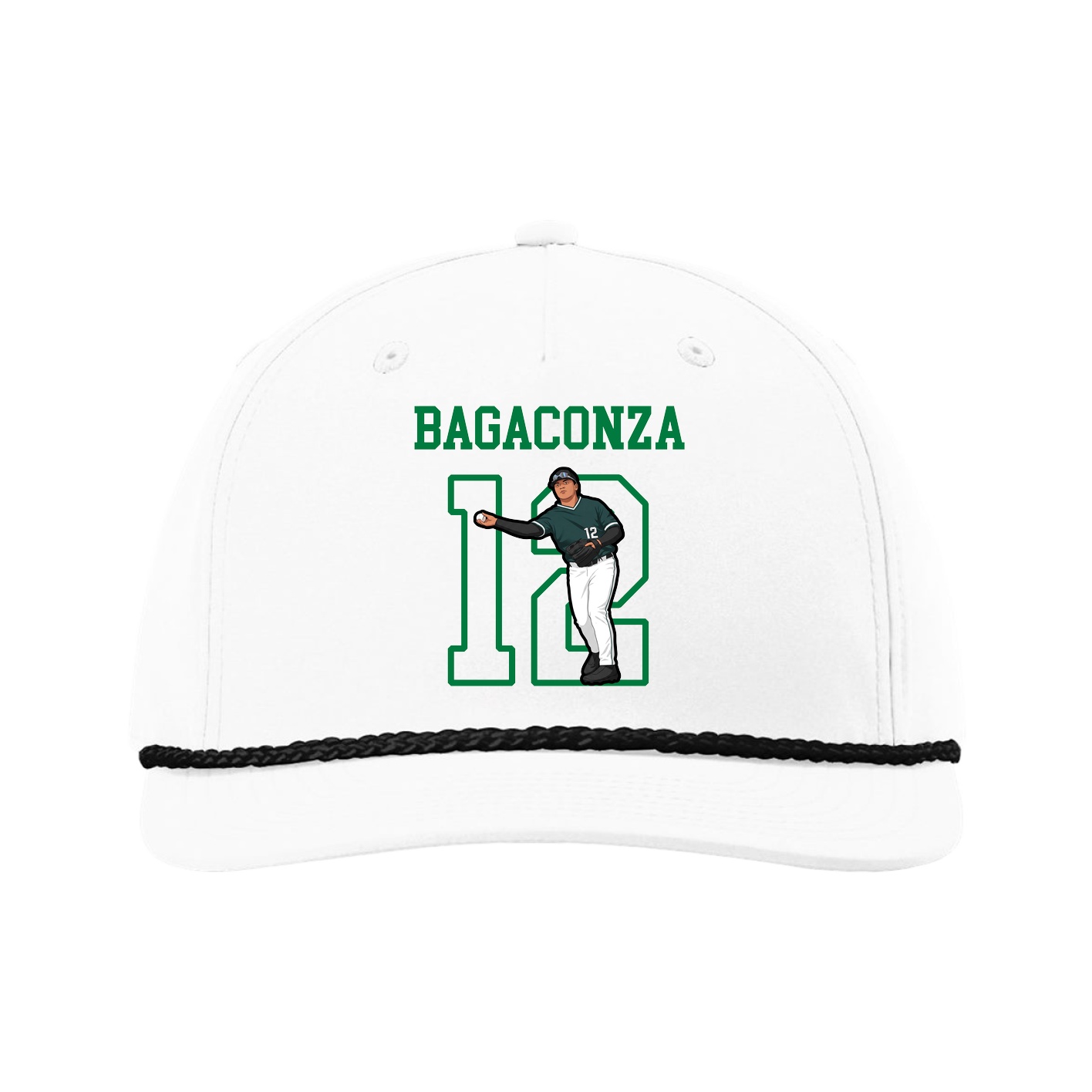 Five-Panel Classic Rope Cap — Shirsey in White
