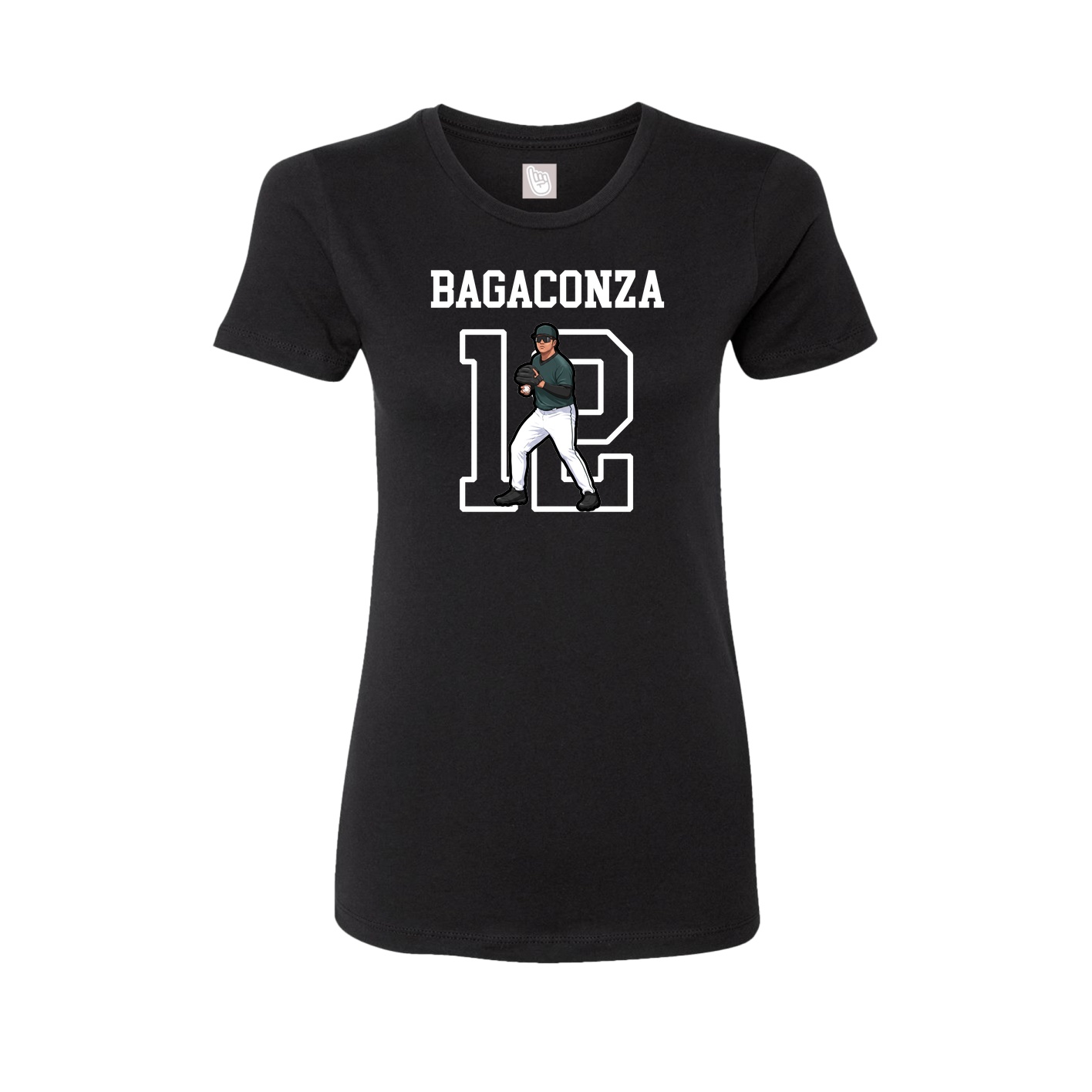 Fitted Women's Tee — Shirsey in Black