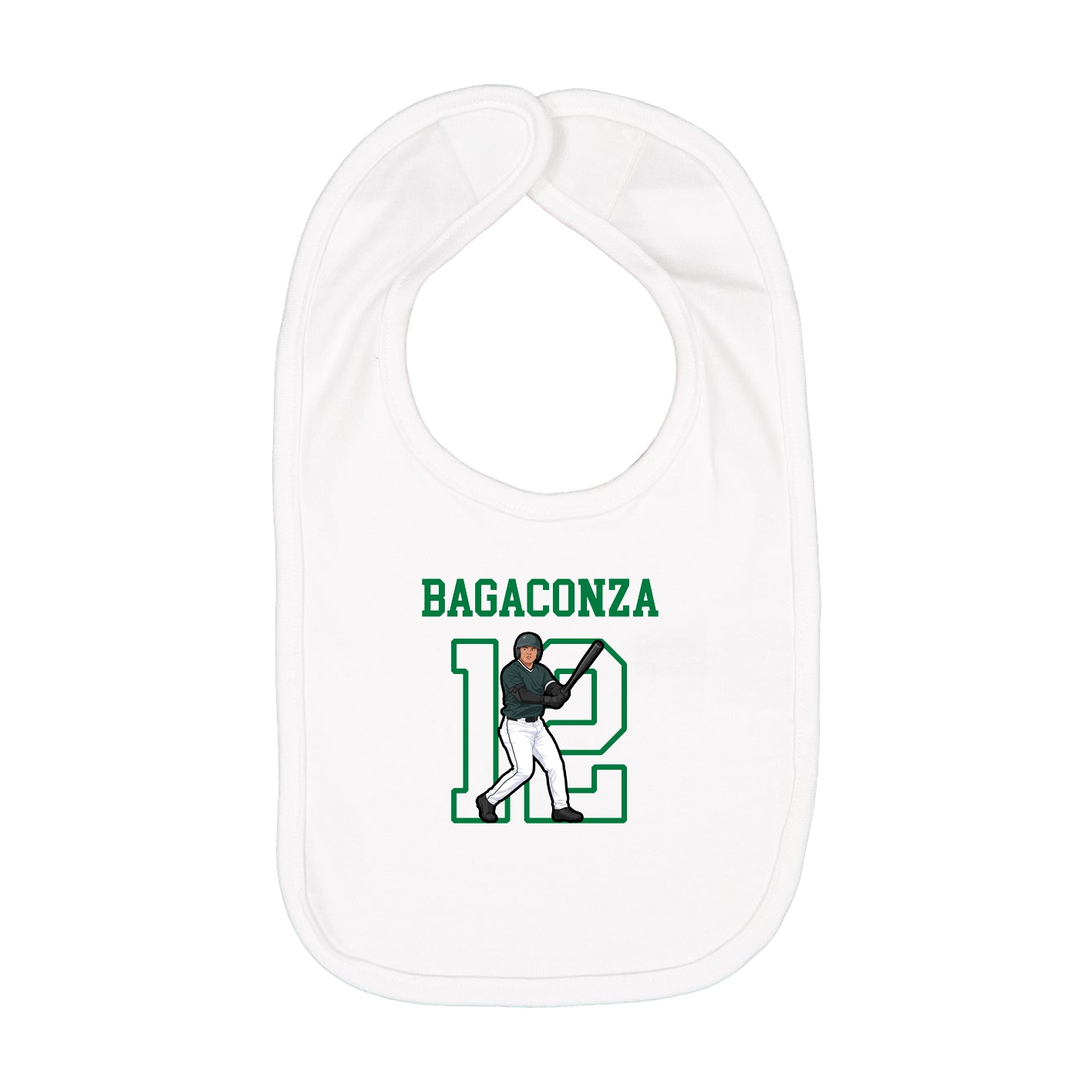 Infant Bib — Shirsey in White