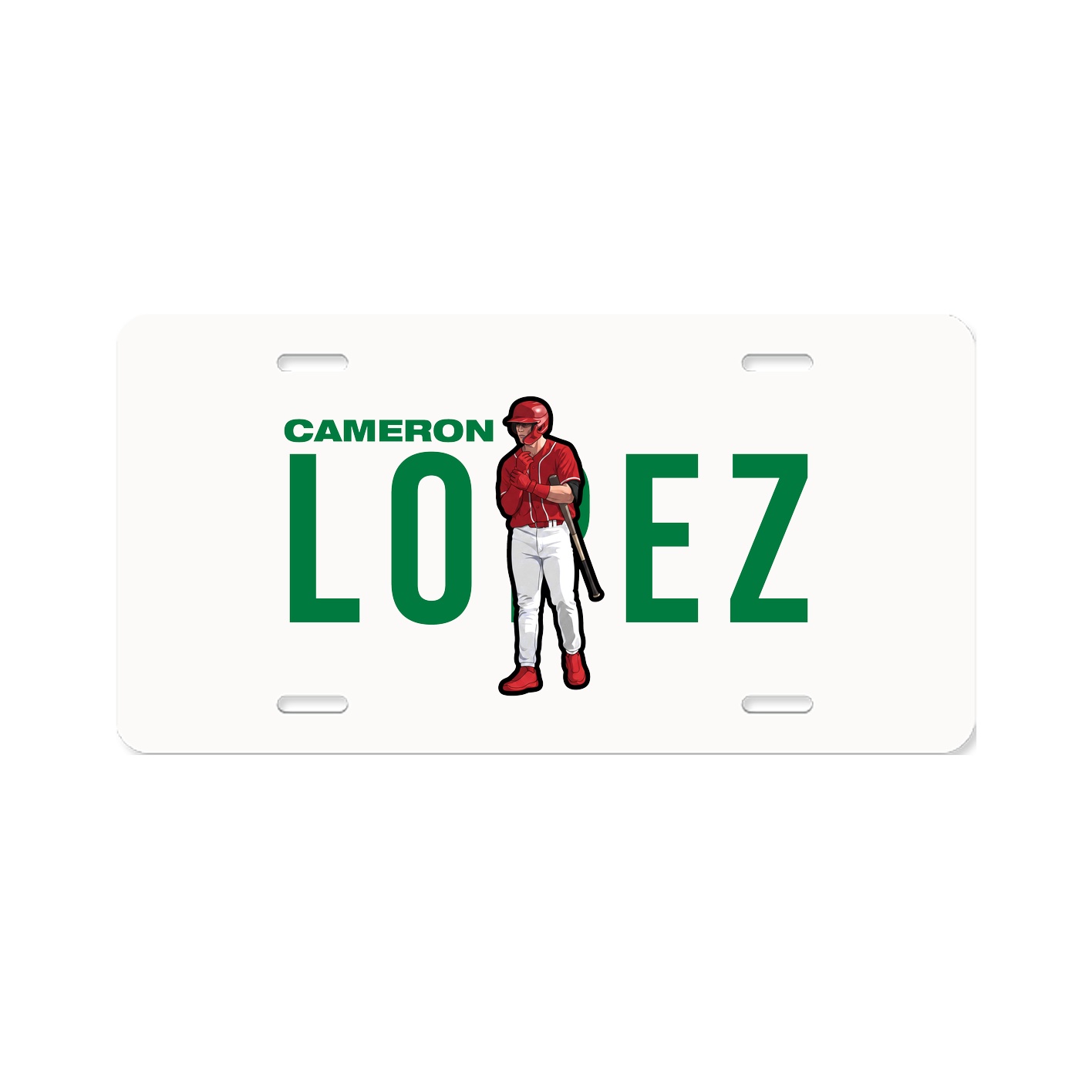 License Plate — Player Name in Classic