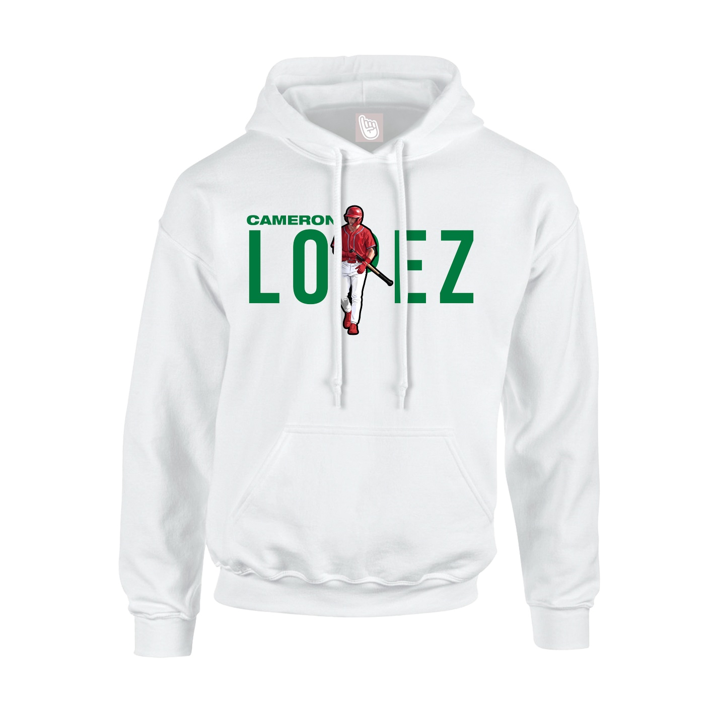 Hoodie — Player Name in White