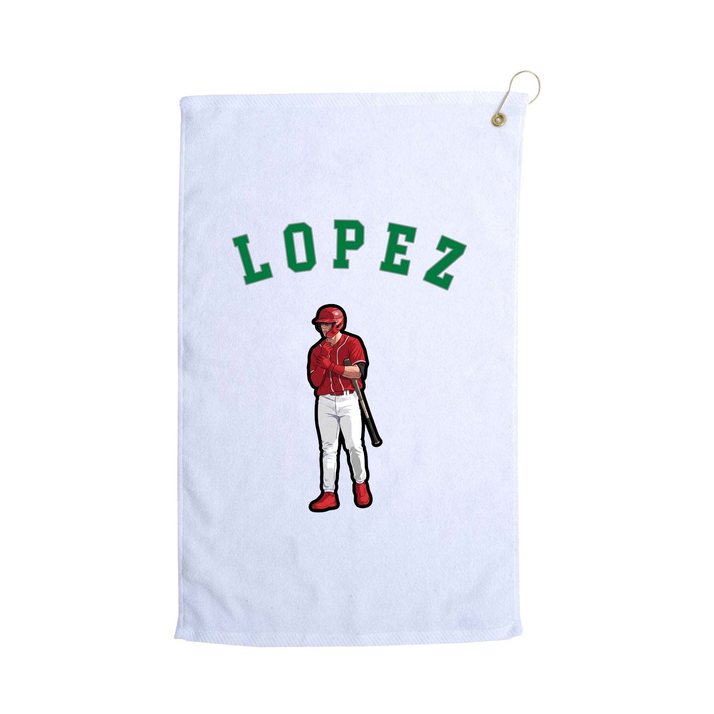 Golf Towel — Shirsey Arch in White