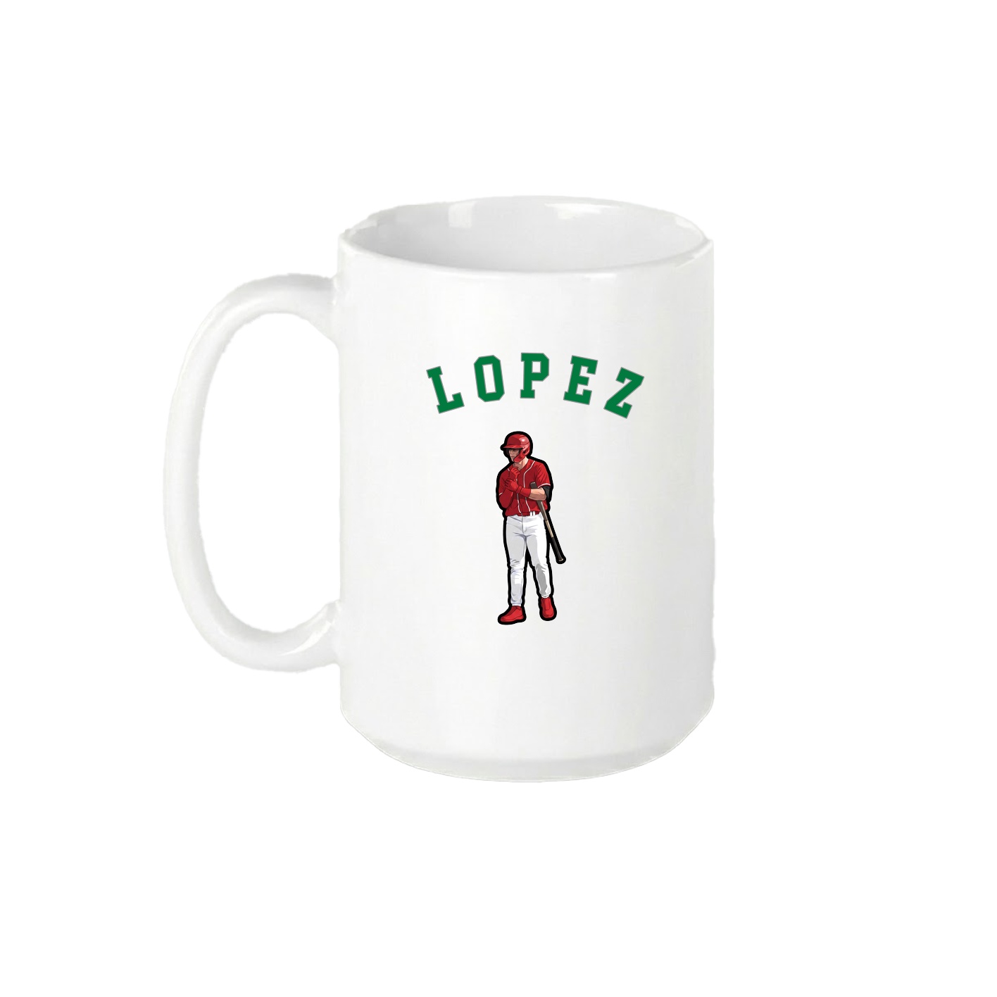 15oz Coffee Mug — Shirsey Arch in White