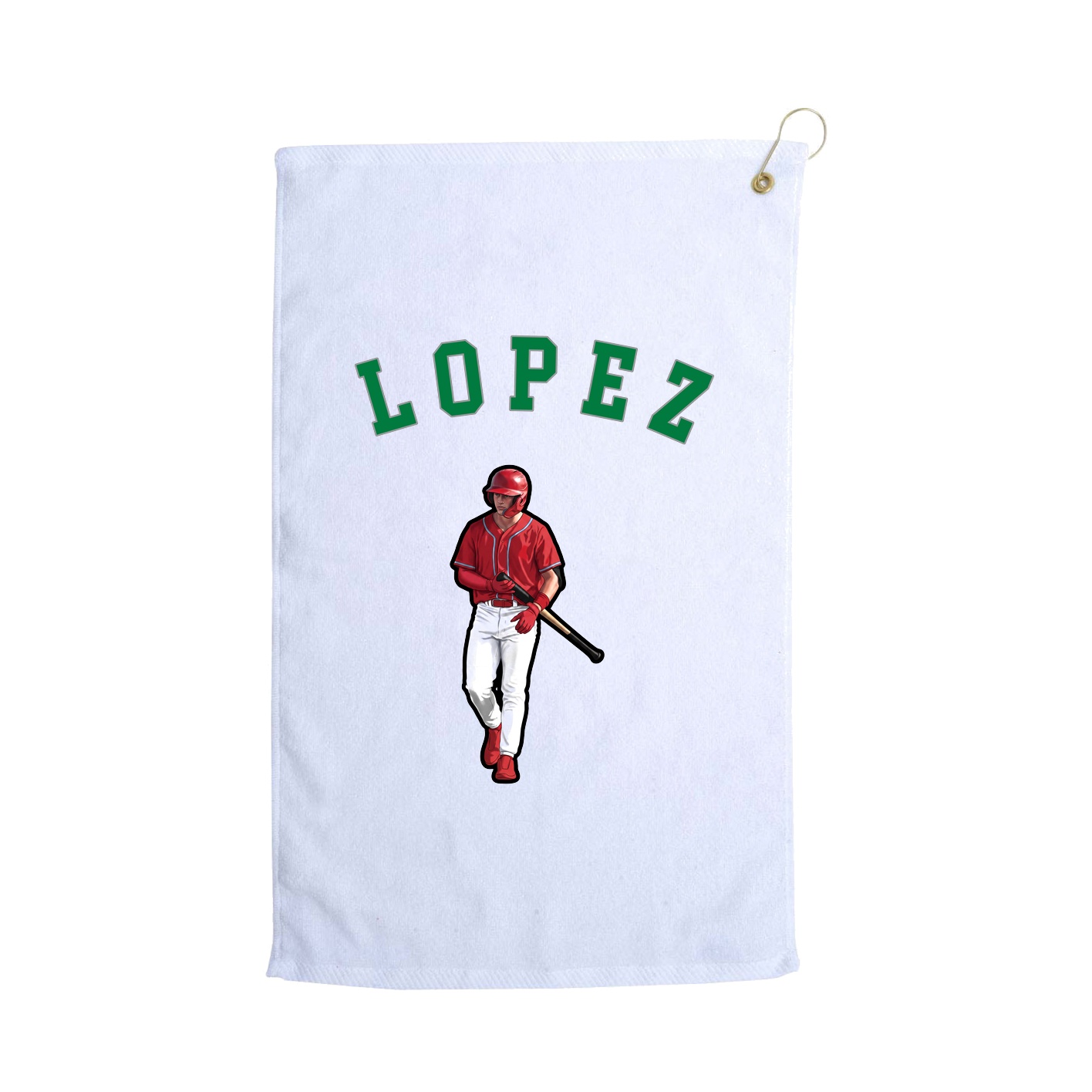 Golf Towel — Shirsey Arch in White