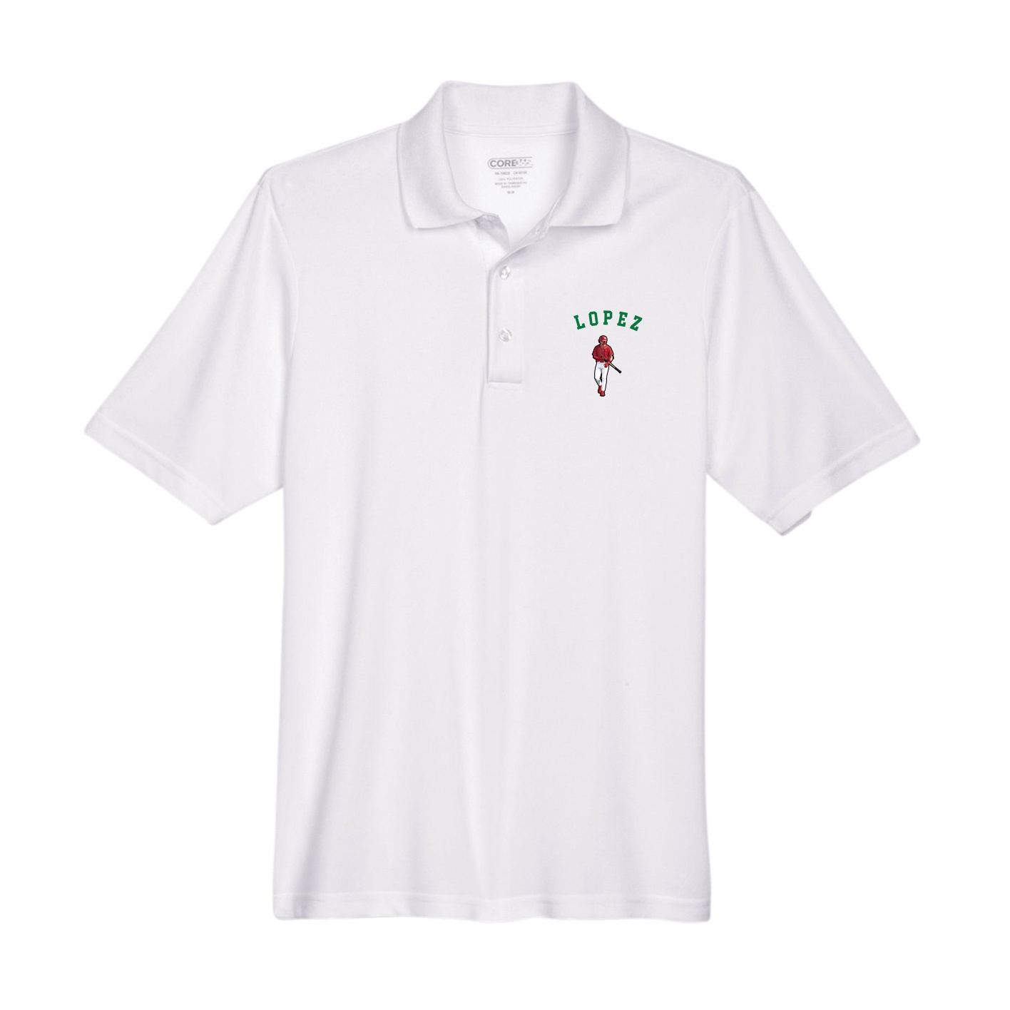 Performance Polo — Shirsey Arch in White