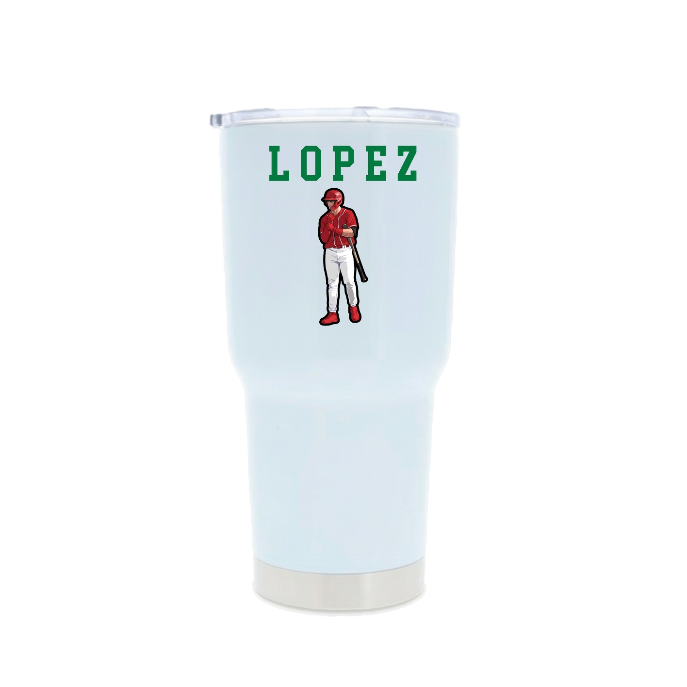 30oz Stainless Steel Tumbler — Shirsey in White