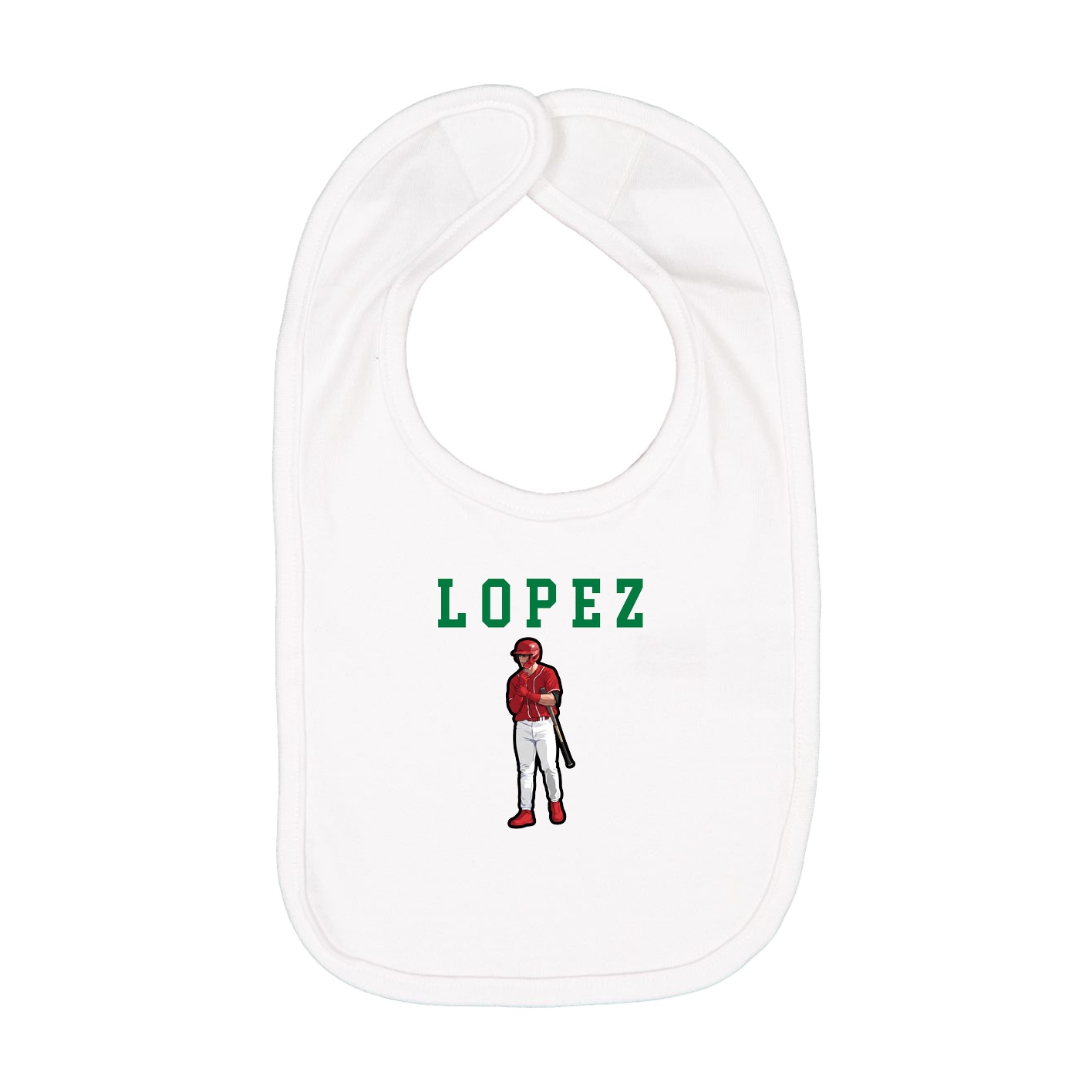 Infant Bib — Shirsey in White