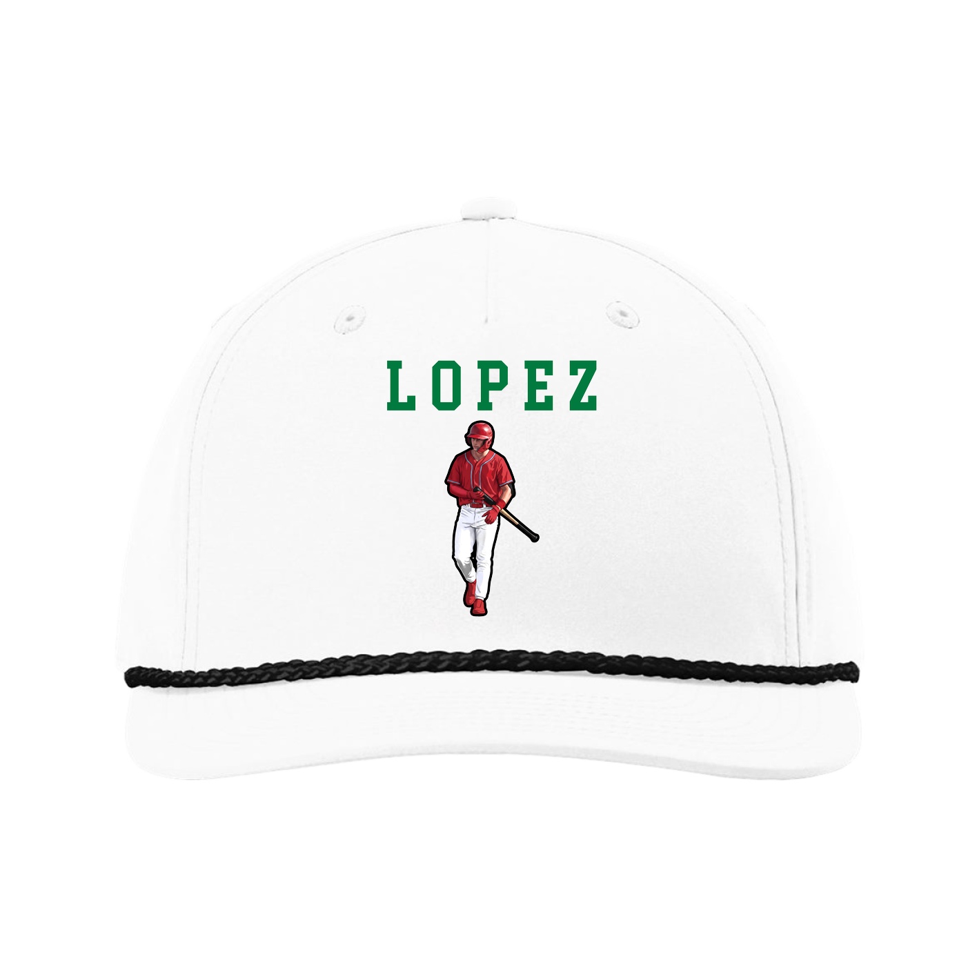 Five-Panel Classic Rope Cap — Shirsey in White
