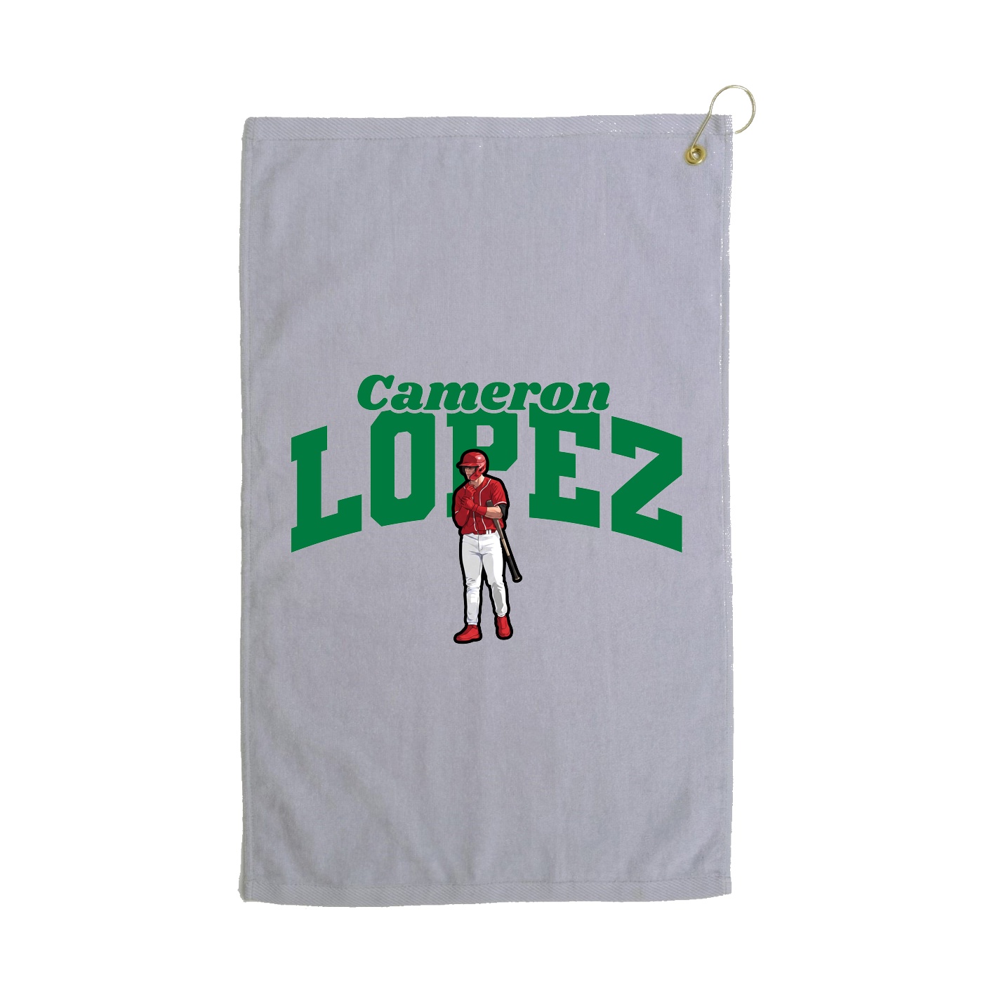 Golf Towel — Signature Arch in Grey