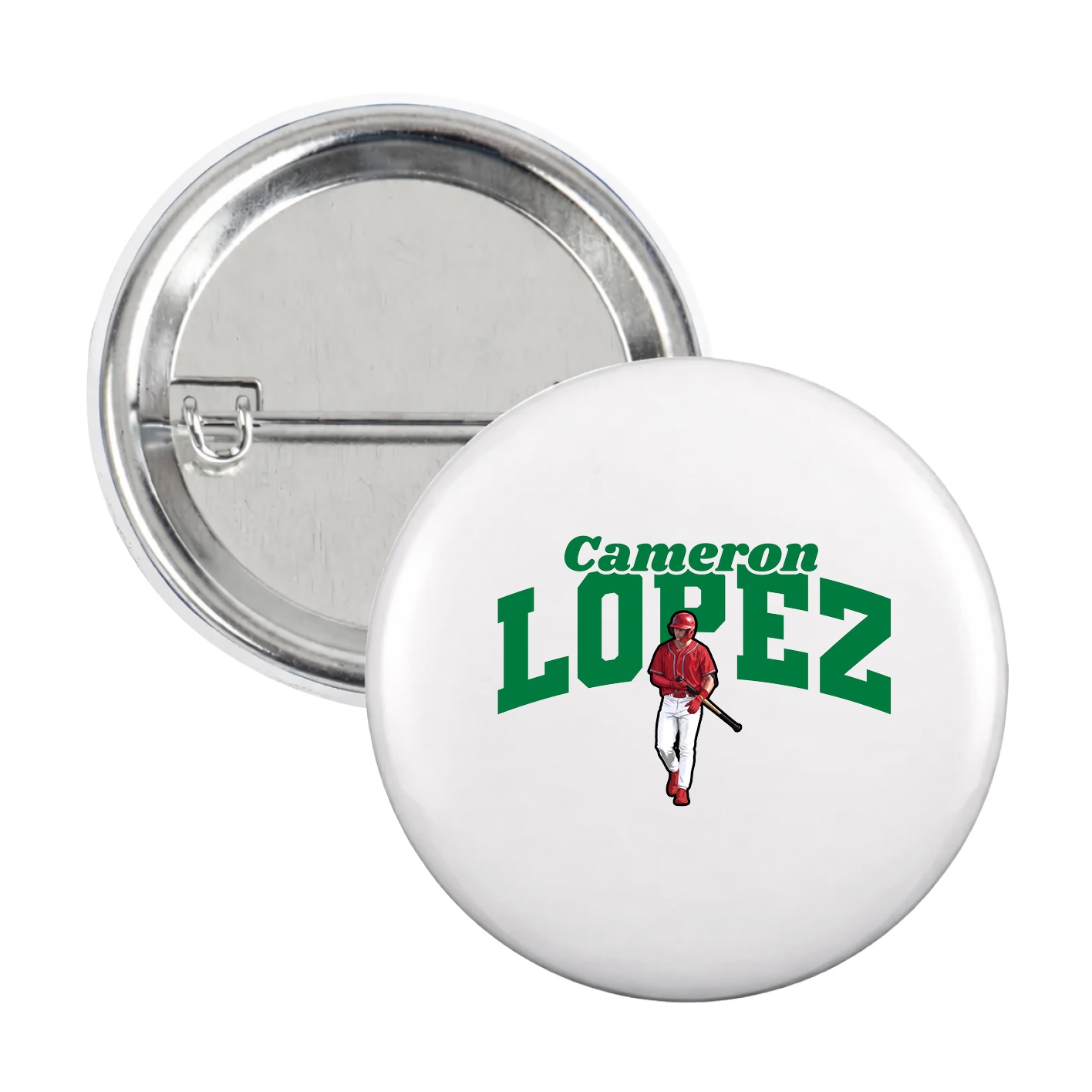 Game Day Button — Signature Arch in White