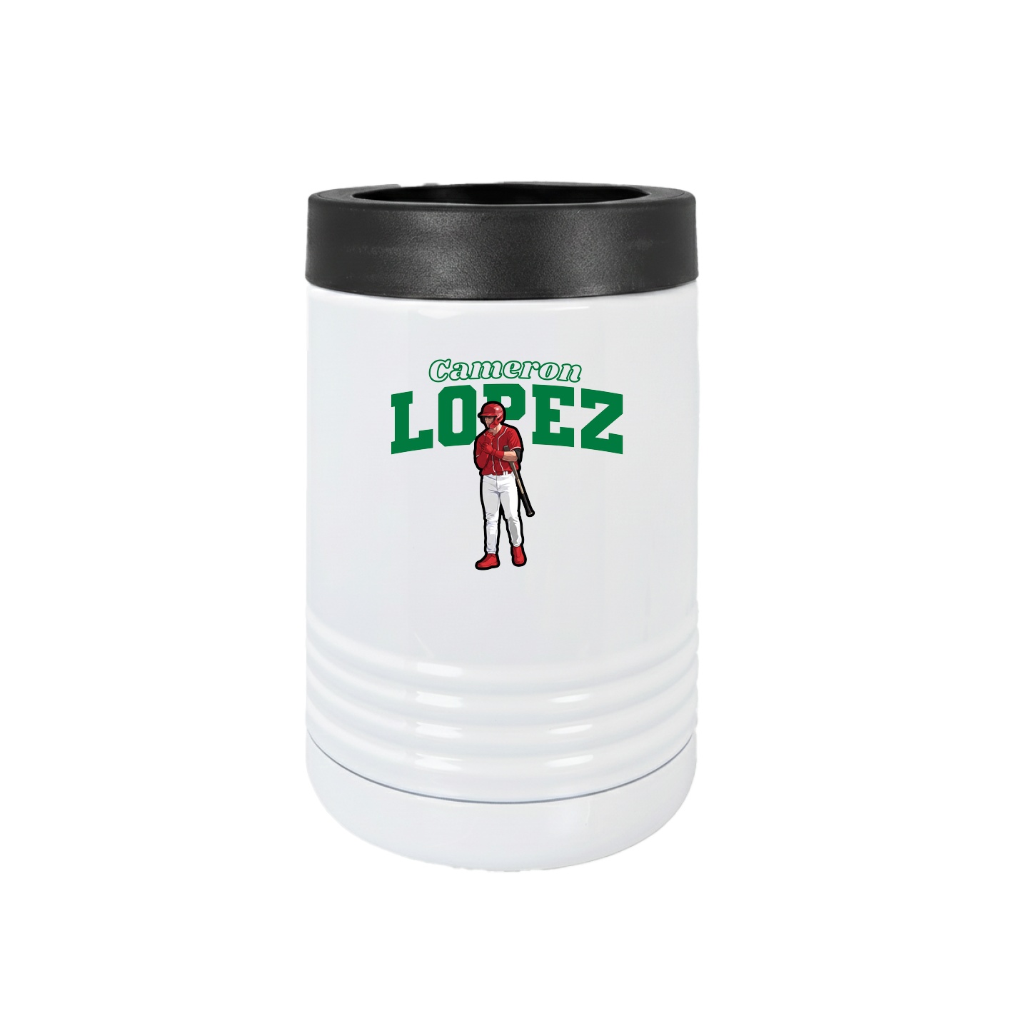 Beverage Holder — Name Arch in White