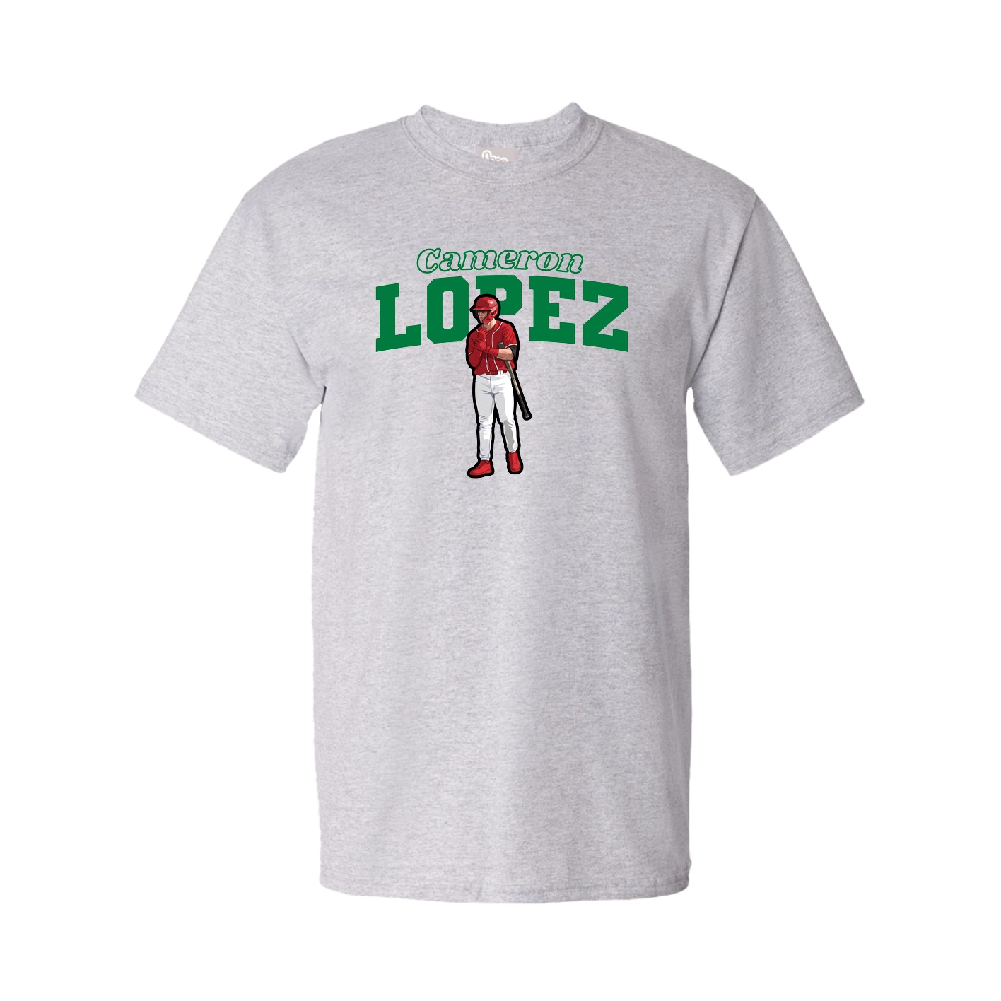 Youth Tee — Name Arch in Grey