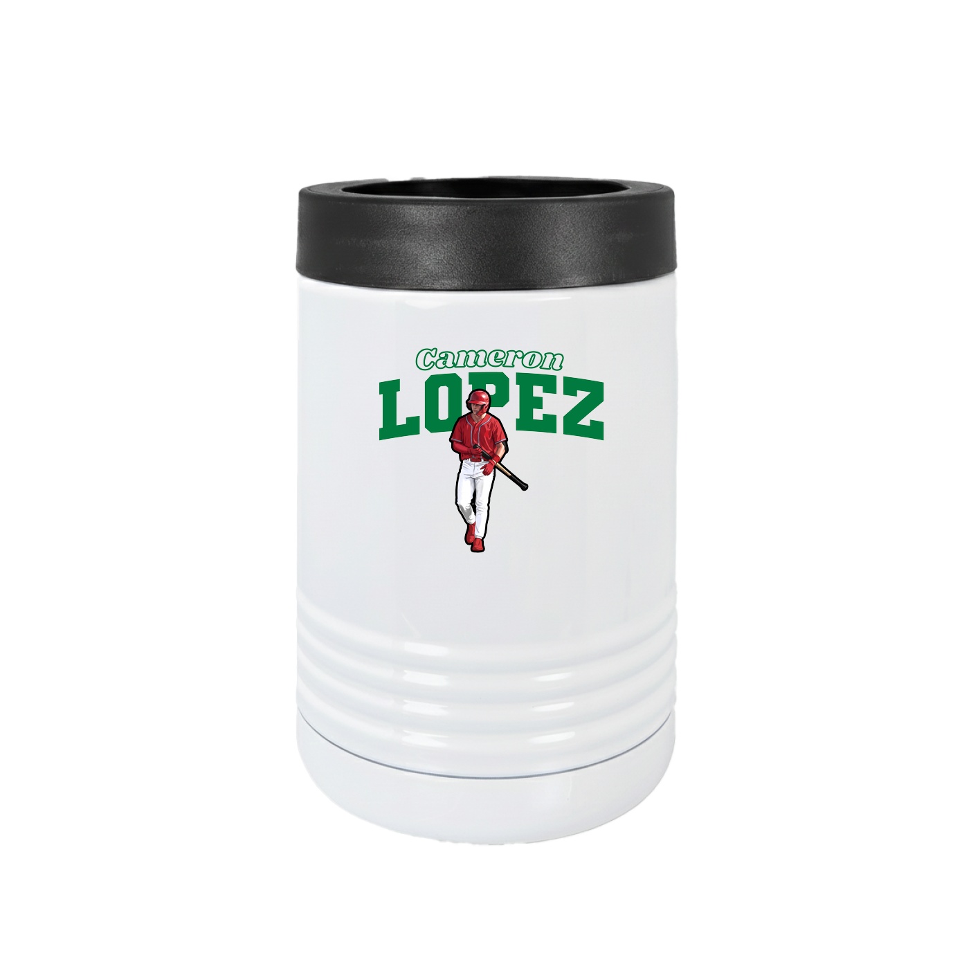 Beverage Holder — Name Arch in White