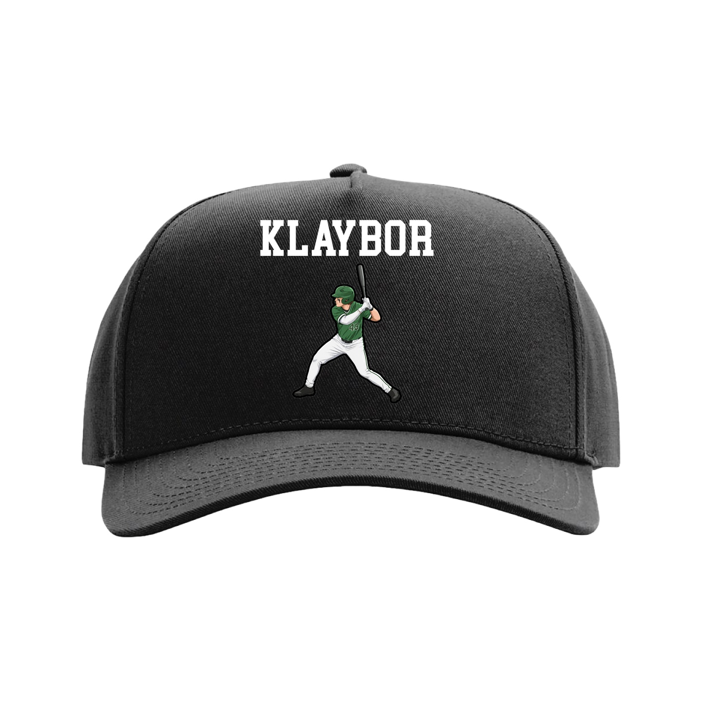Full Fabric Five-Panel Champ Cap — Shirsey in Black