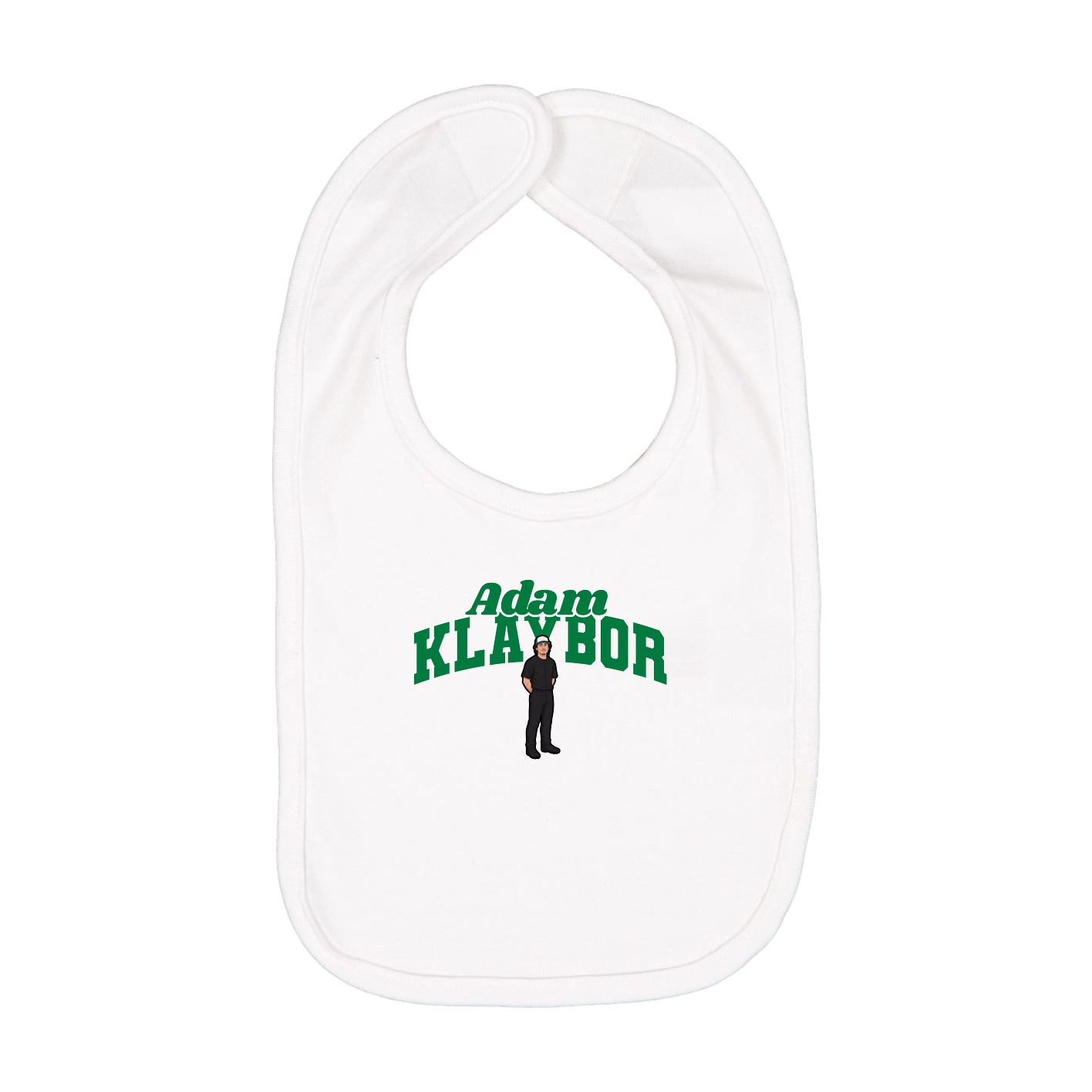 Infant Bib — Signature Arch in White