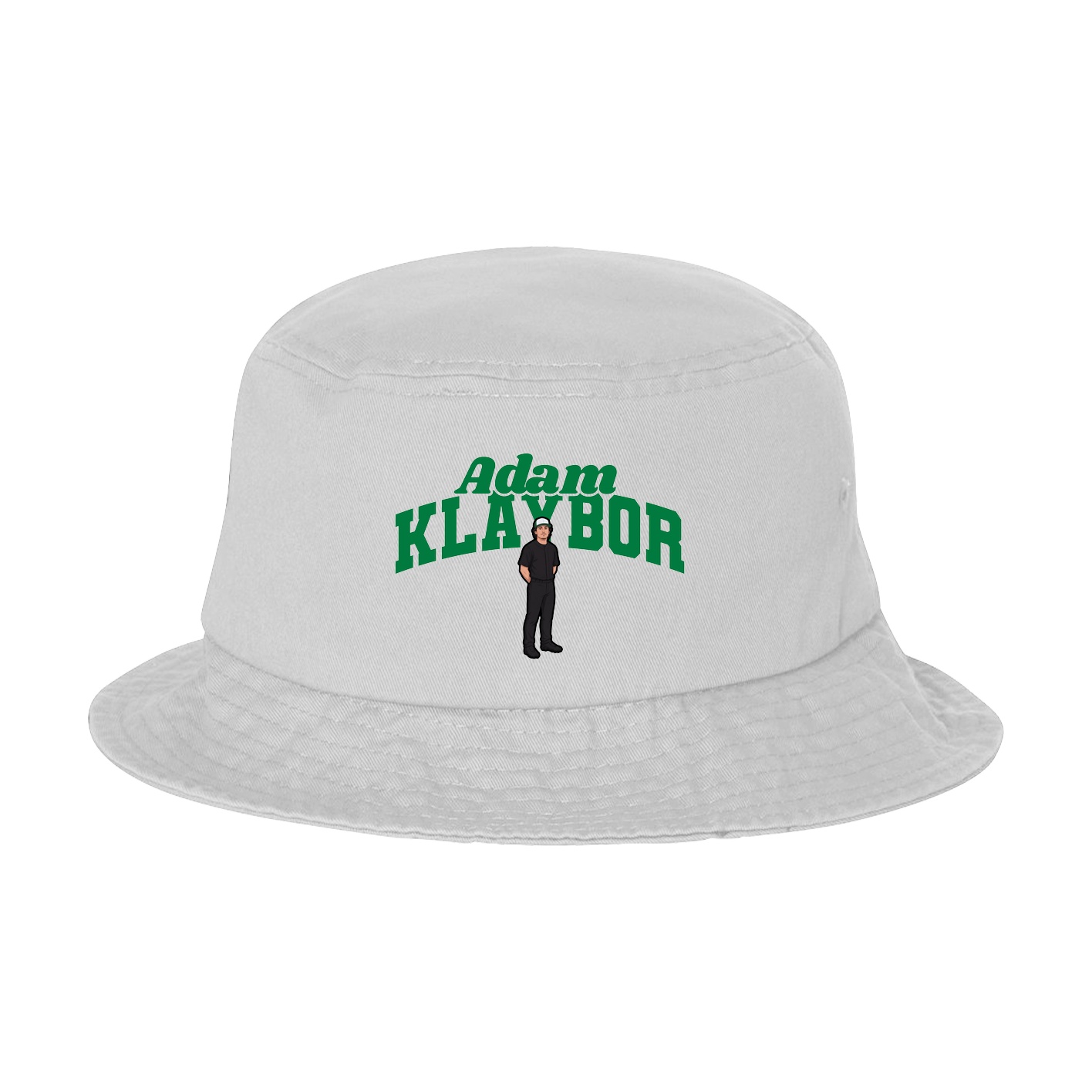 Bucket Cap — Signature Arch in White