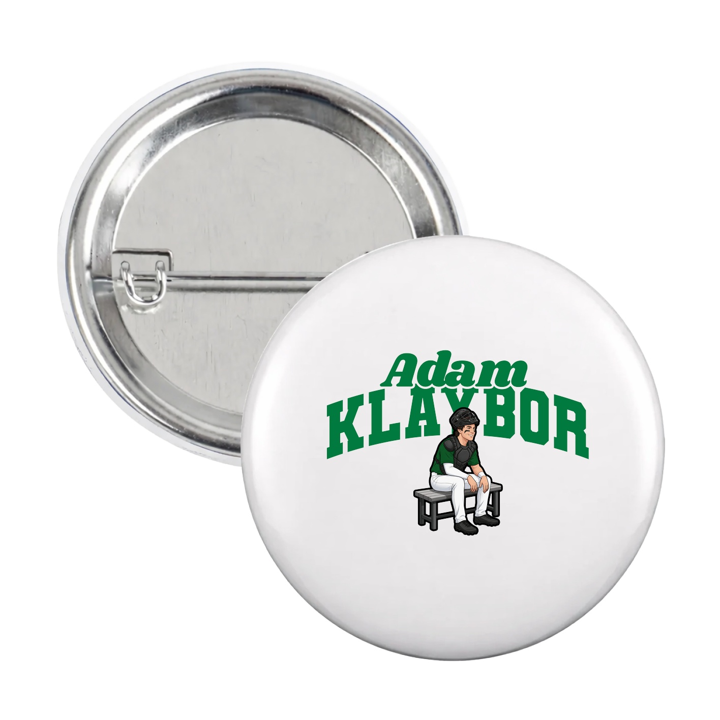 Game Day Button — Signature Arch in White