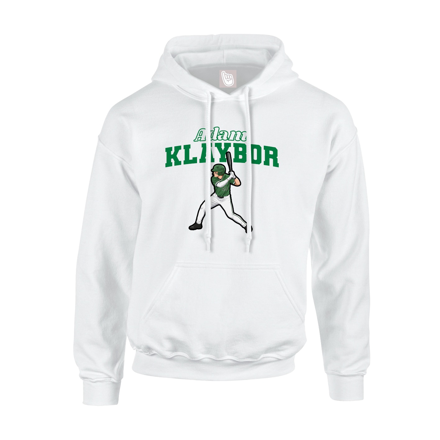 Hoodie — Name Arch in White