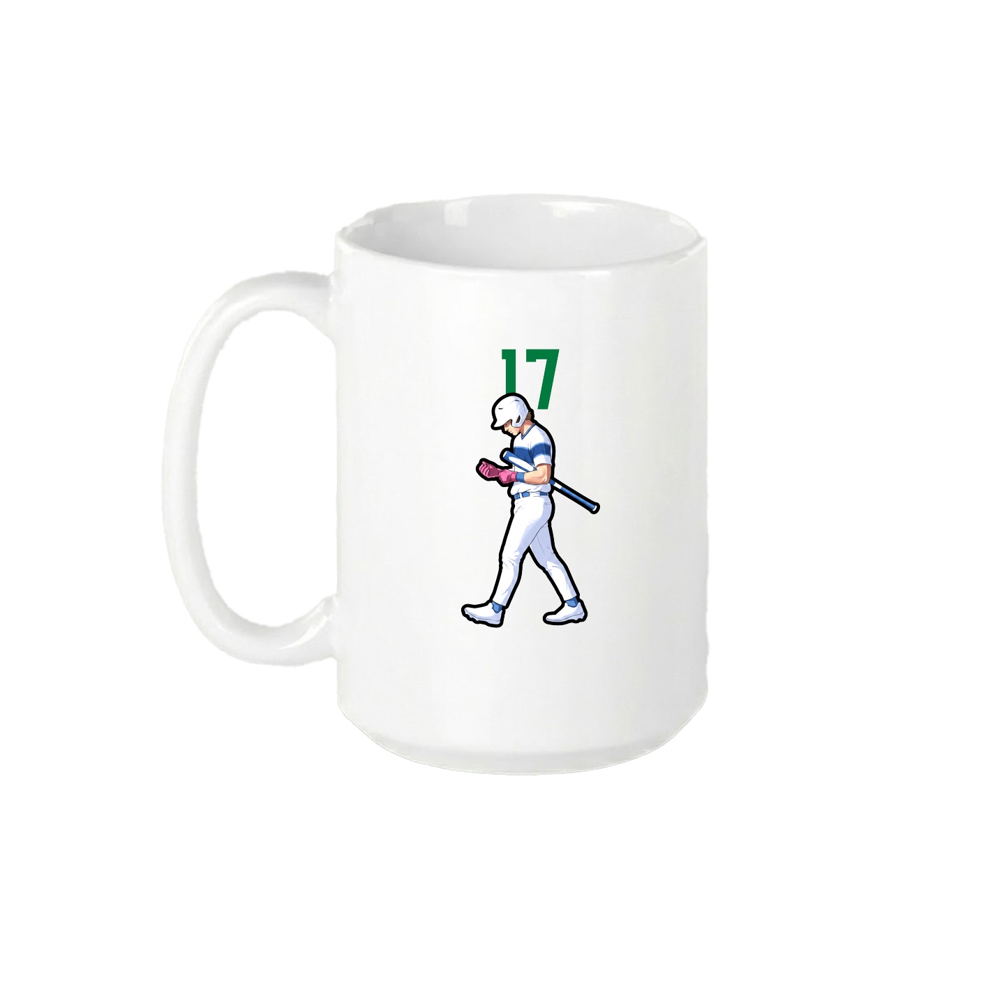 15oz Coffee Mug — Number Top in White