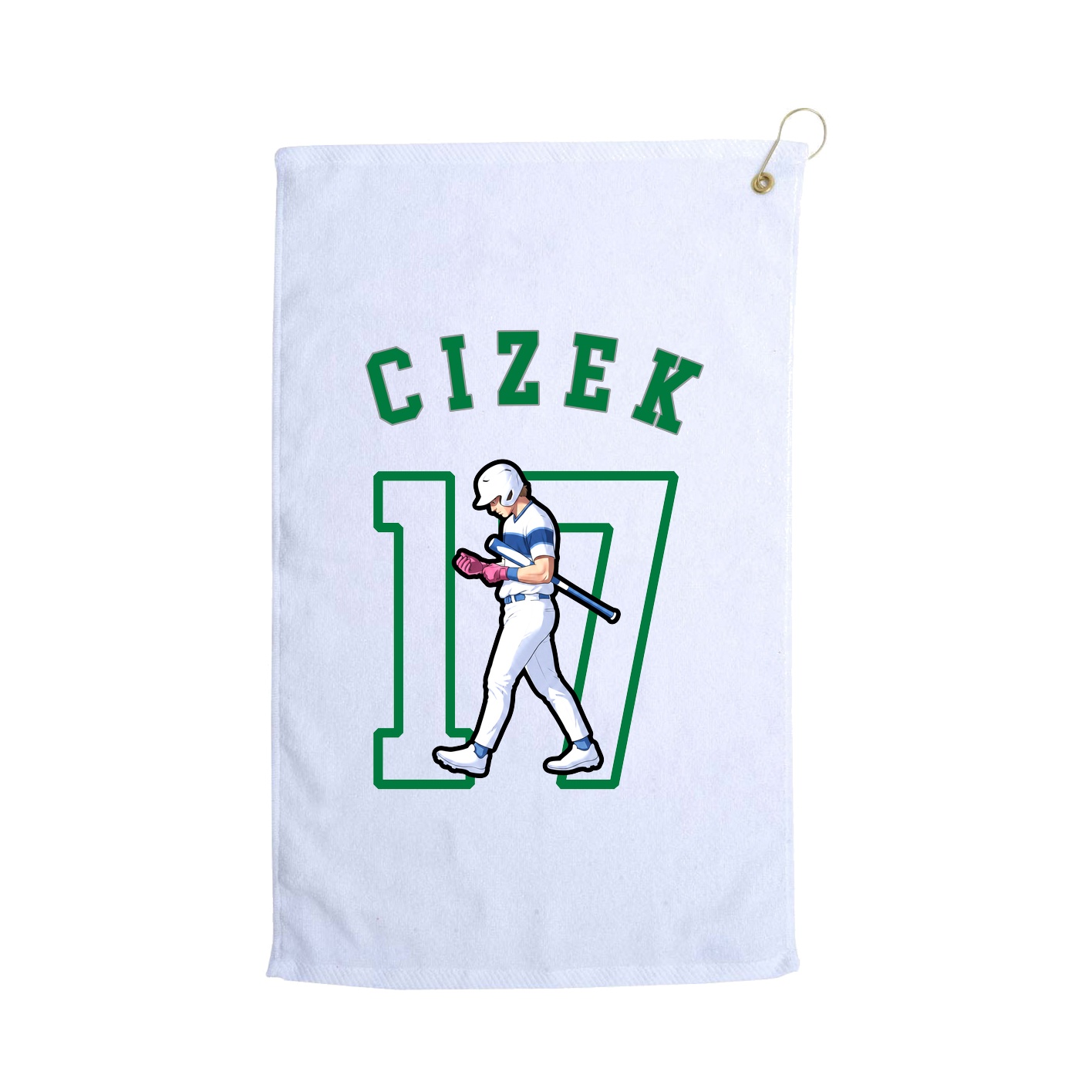 Golf Towel — Shirsey Arch in White