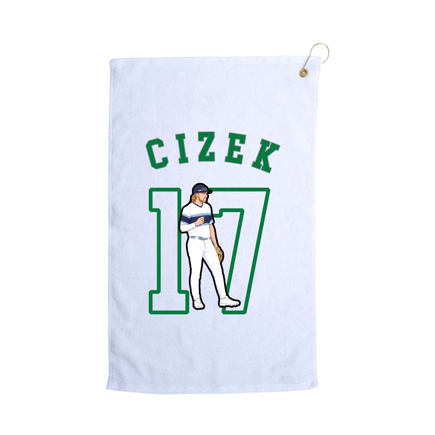 Golf Towel — Shirsey Arch in White