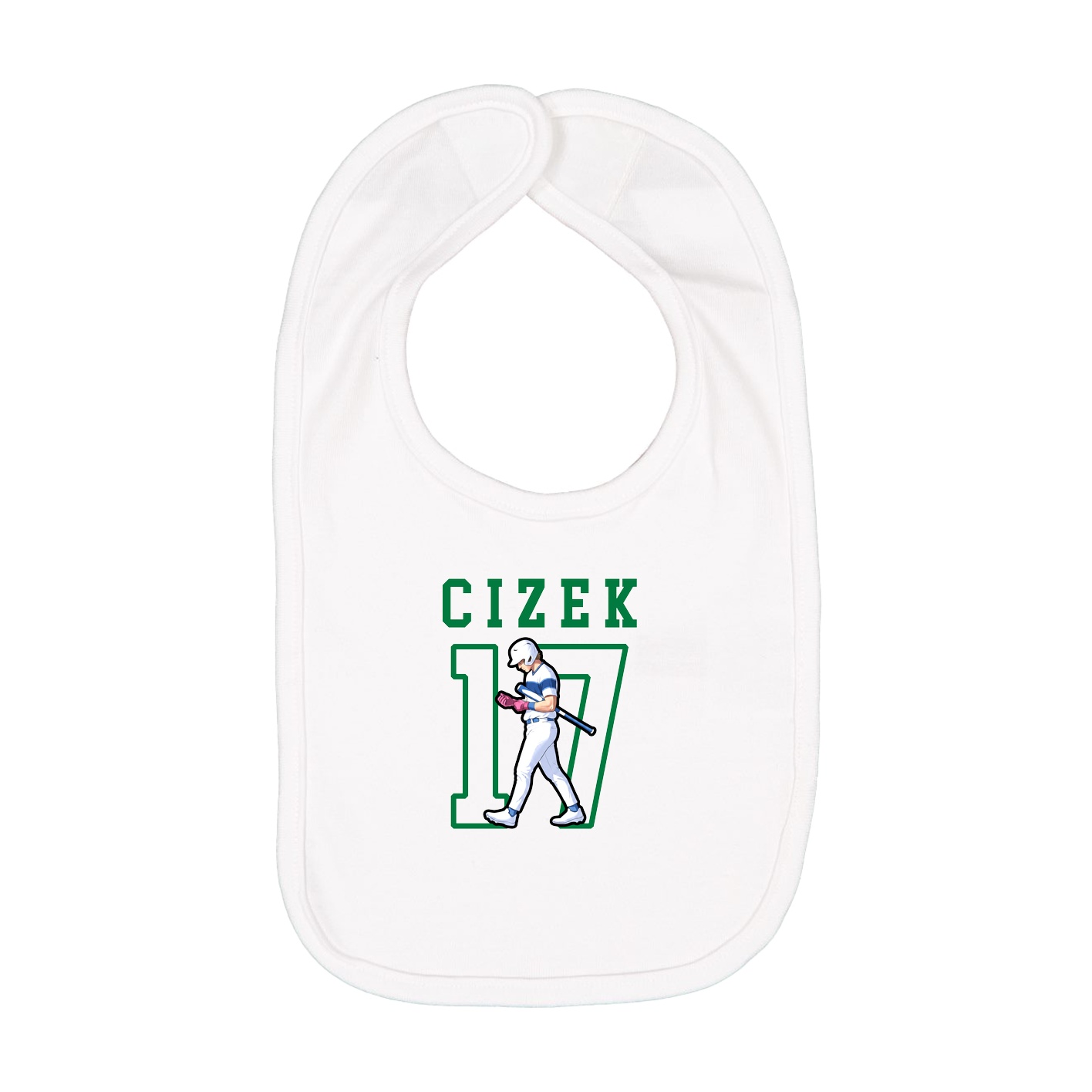 Infant Bib — Shirsey in White