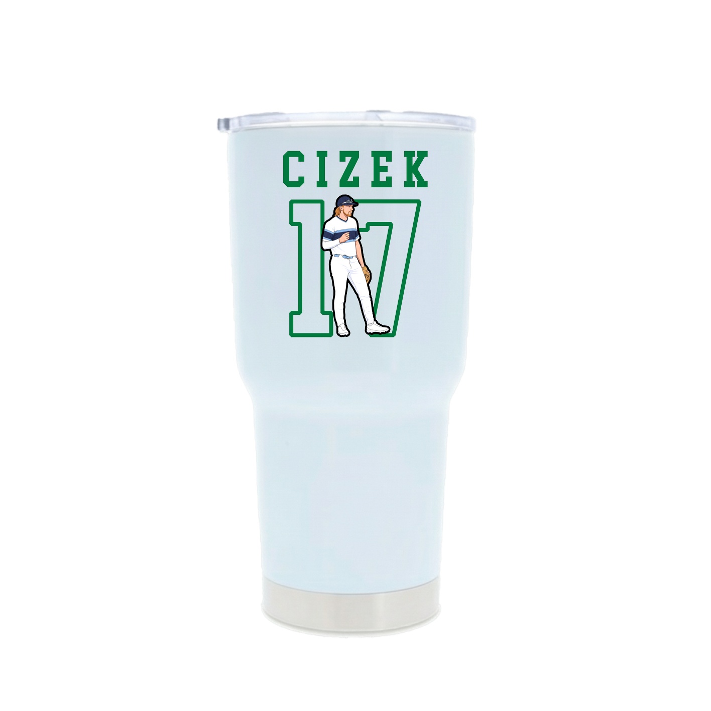 30oz Stainless Steel Tumbler — Shirsey in White