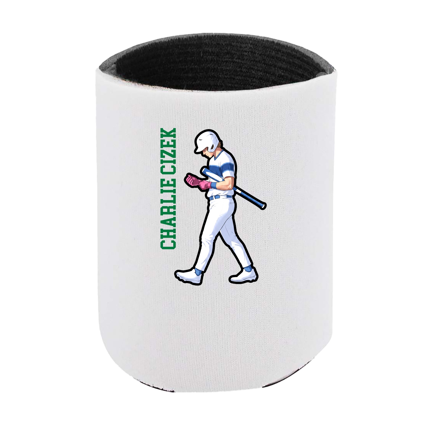 Can Holder — Name Vertical in White