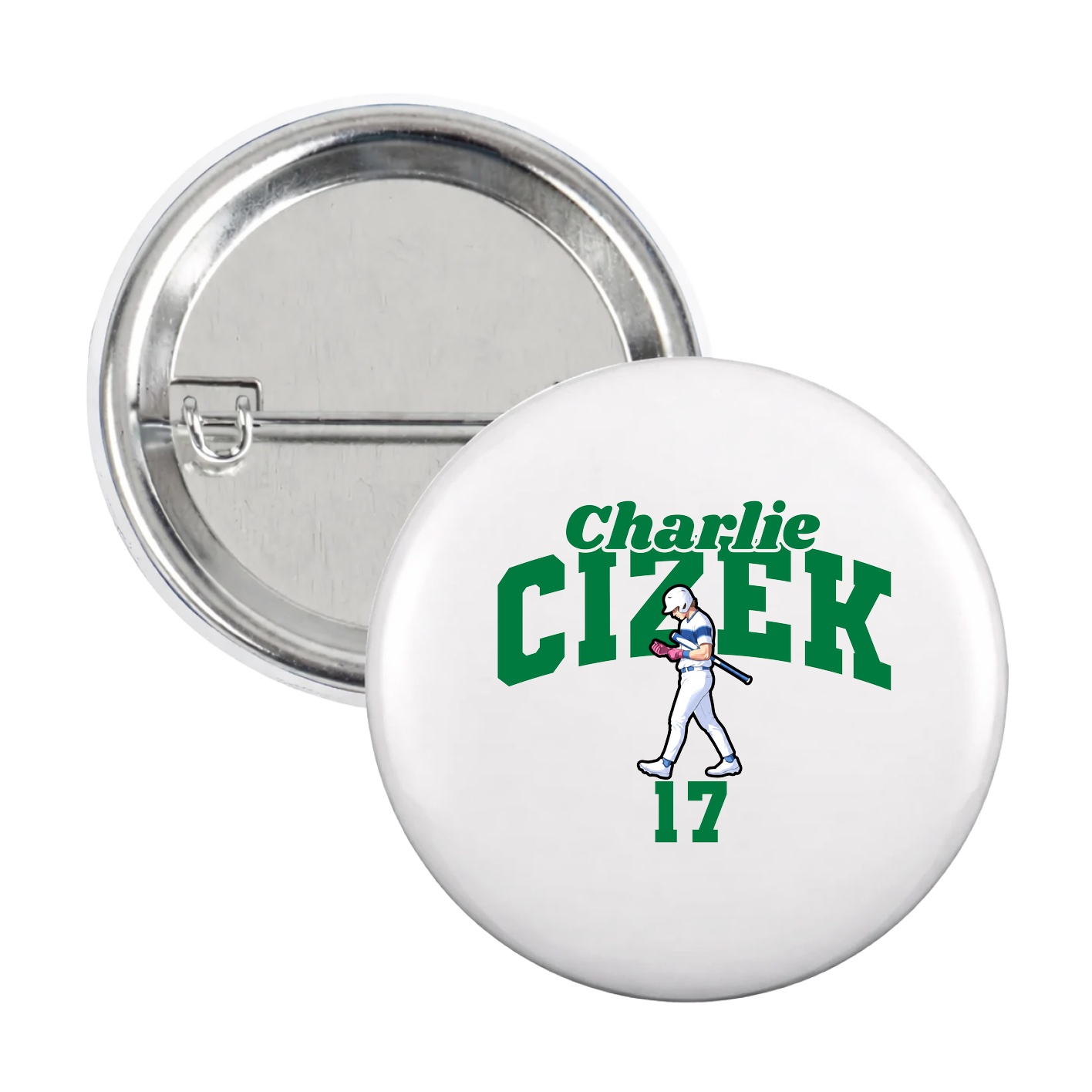 Game Day Button — Signature Arch in White