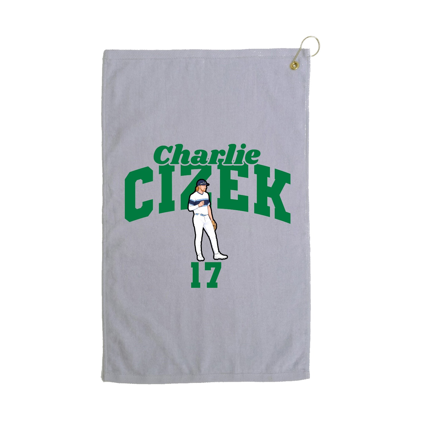Golf Towel — Signature Arch in Grey