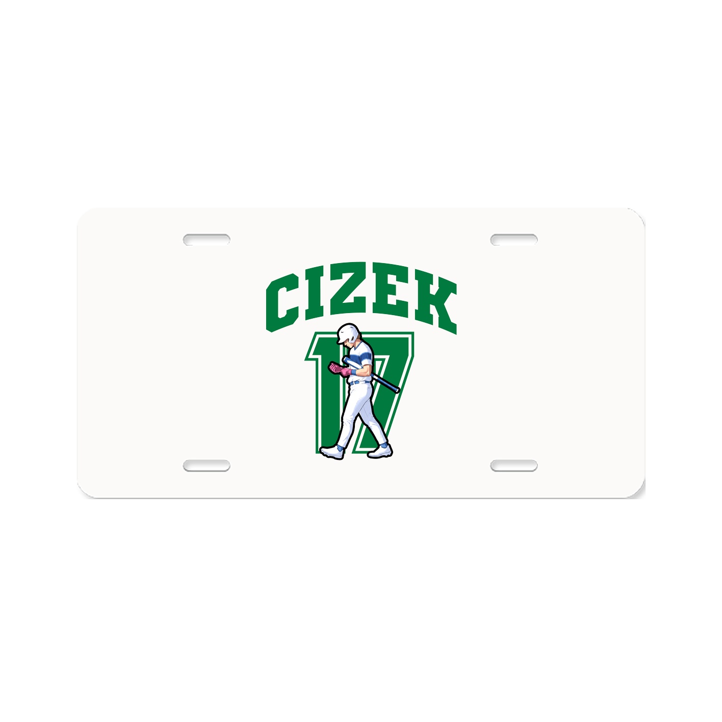 License Plate — Number in Classic
