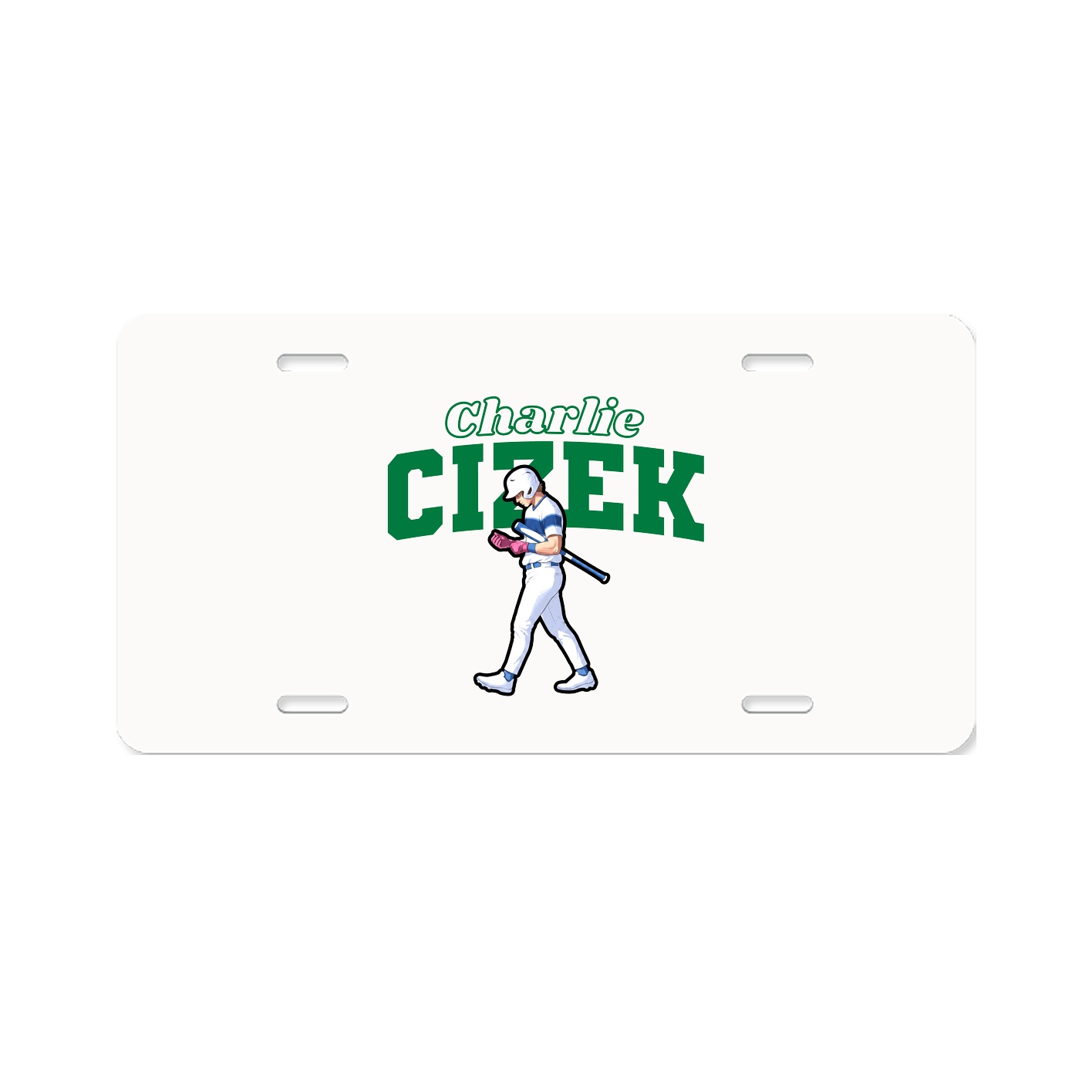 License Plate — Name Arch in Classic