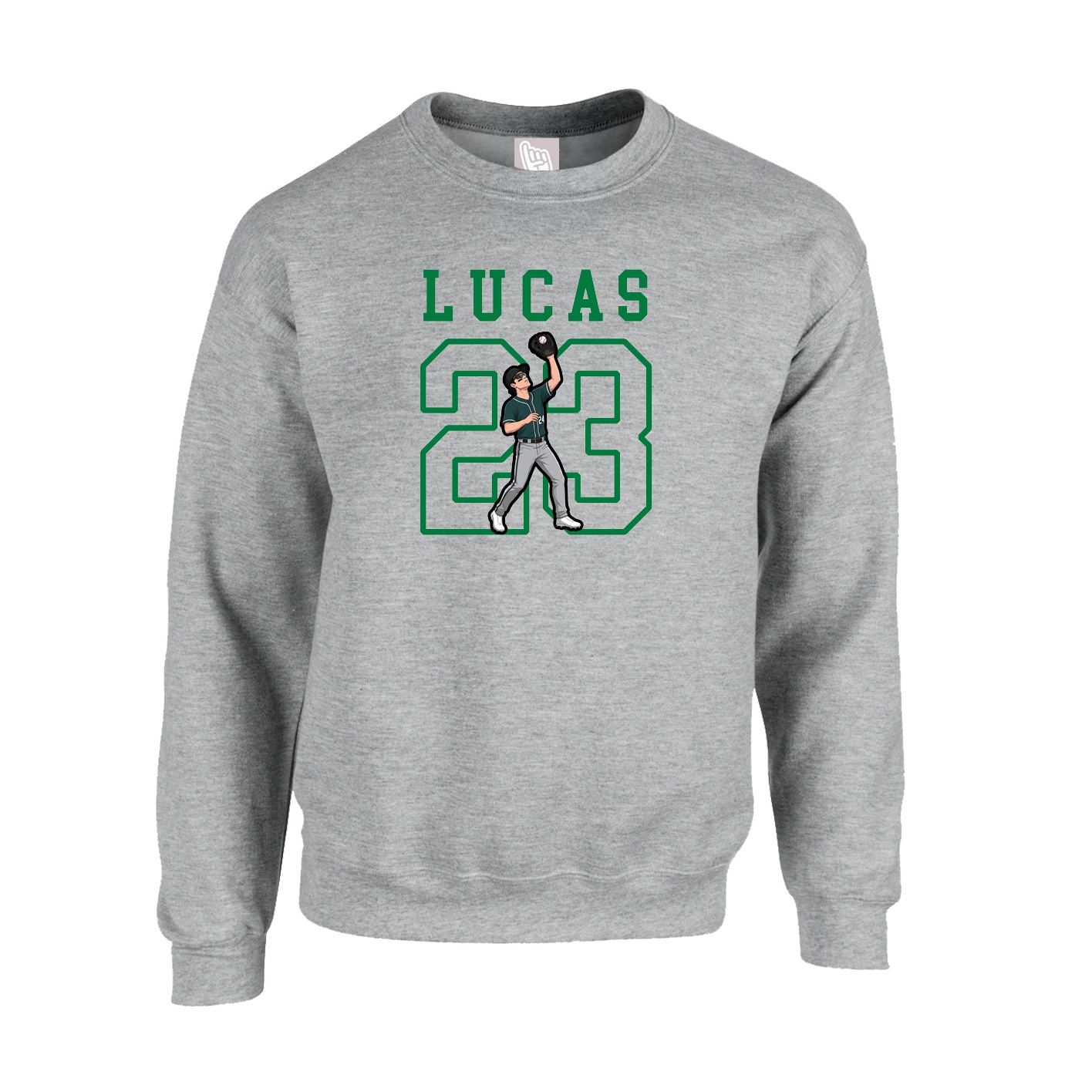 Fleece Crew — Shirsey in Grey