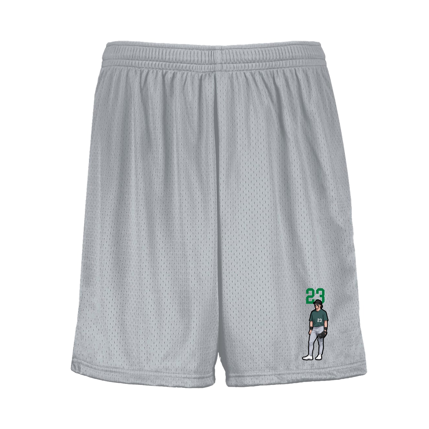 Shorts — Number Top in Silver