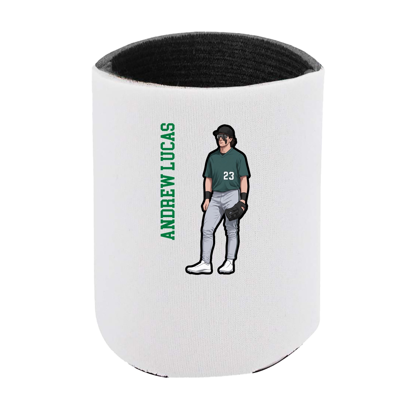 Can Holder — Name Vertical in White