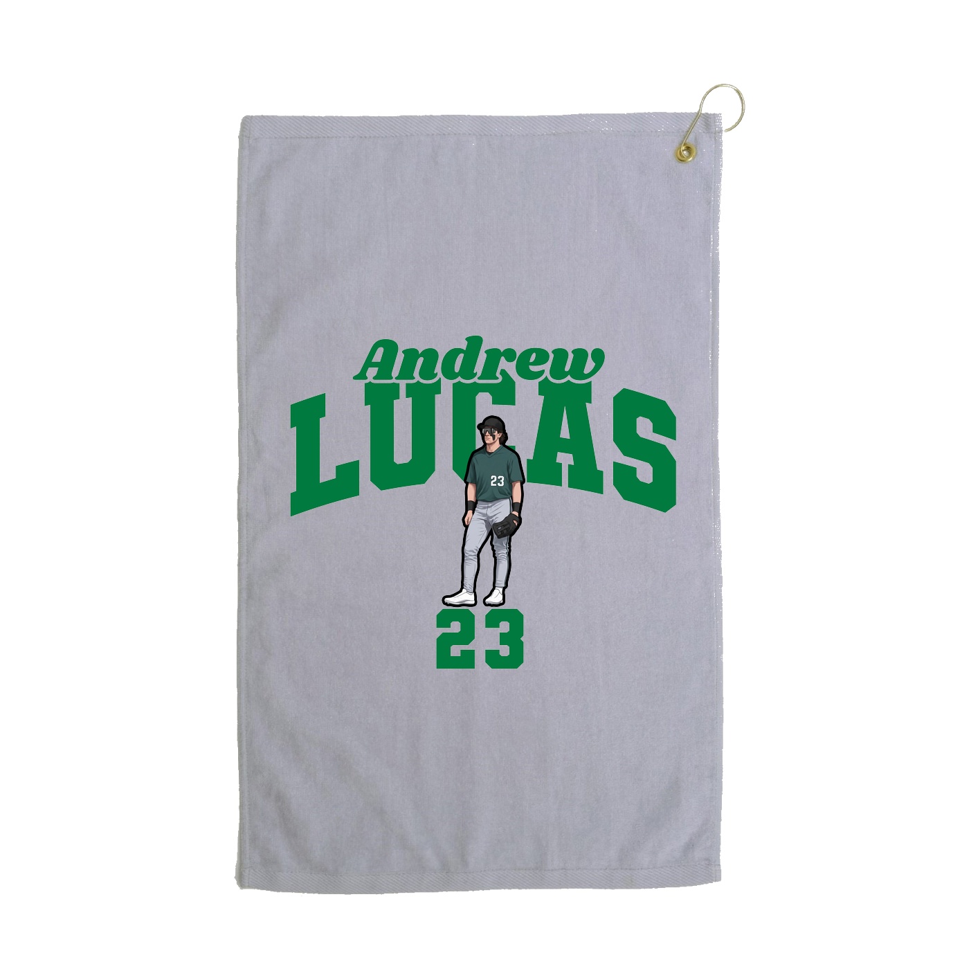 Golf Towel — Signature Arch in Grey