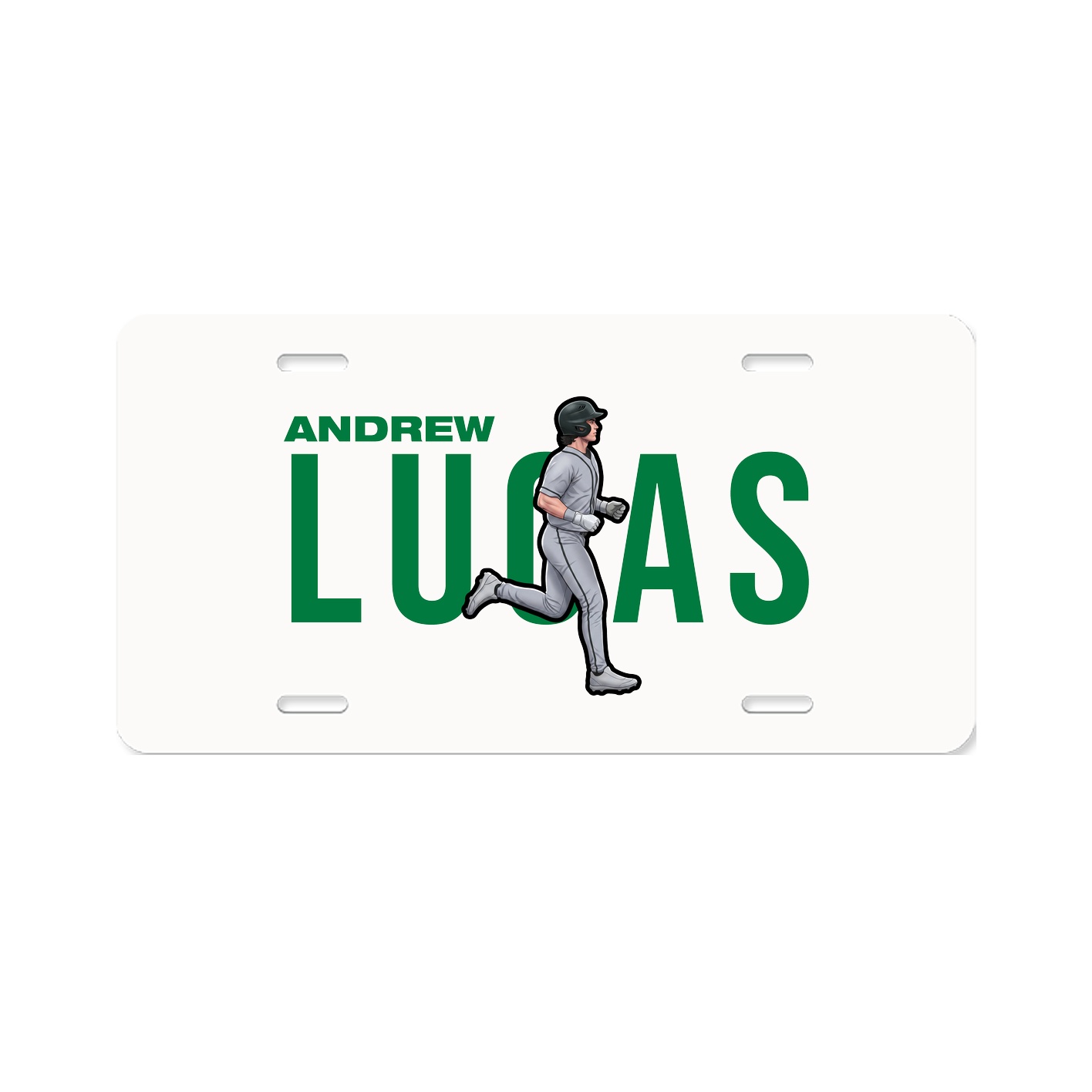 License Plate — Player Name in Classic