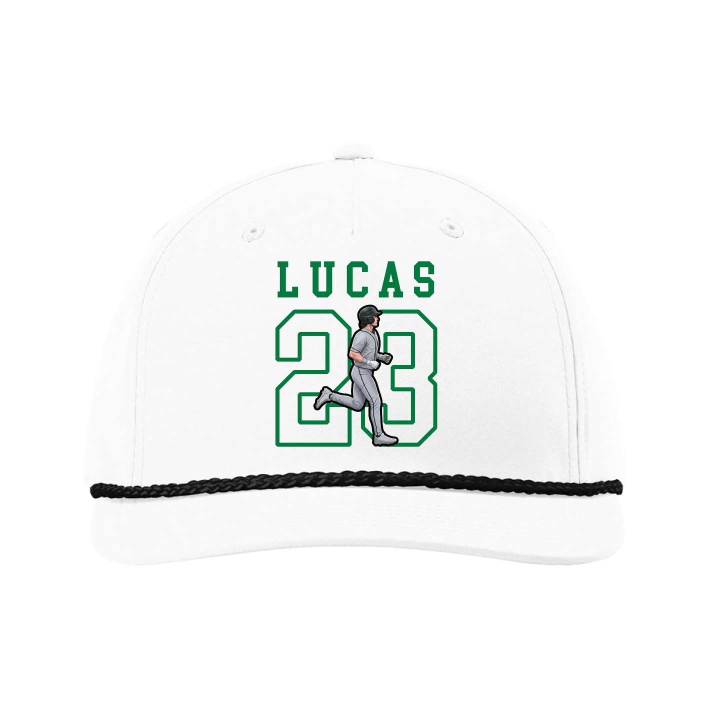 Five-Panel Classic Rope Cap — Shirsey in White
