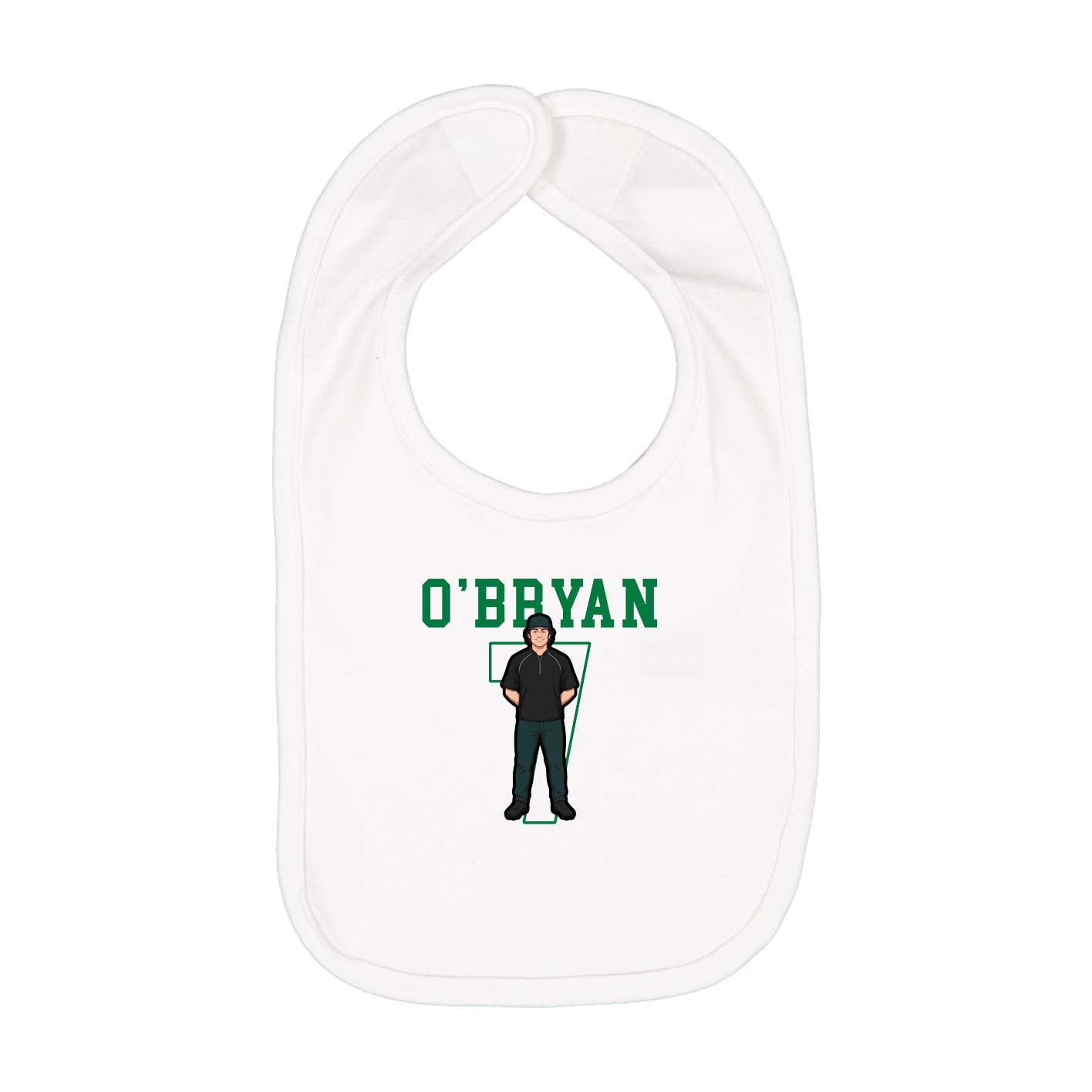 Infant Bib — Shirsey in White