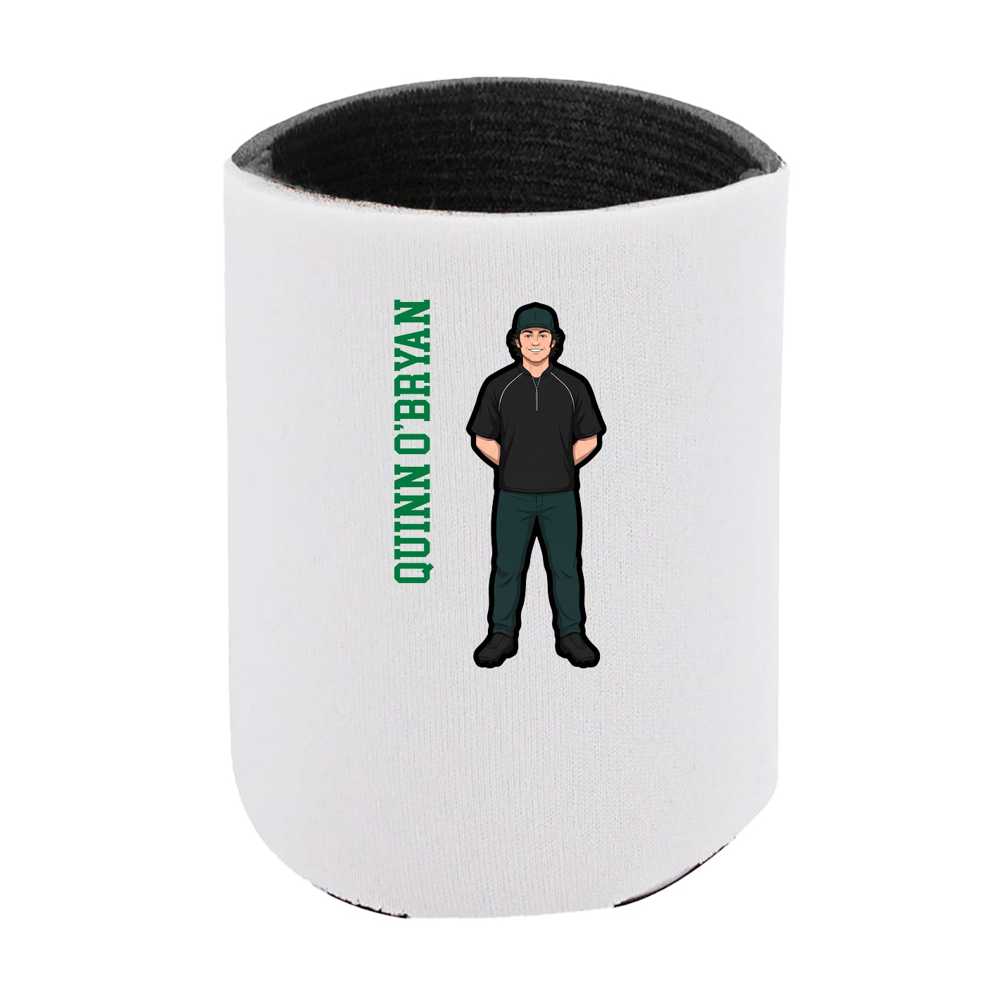 Can Holder — Name Vertical in White