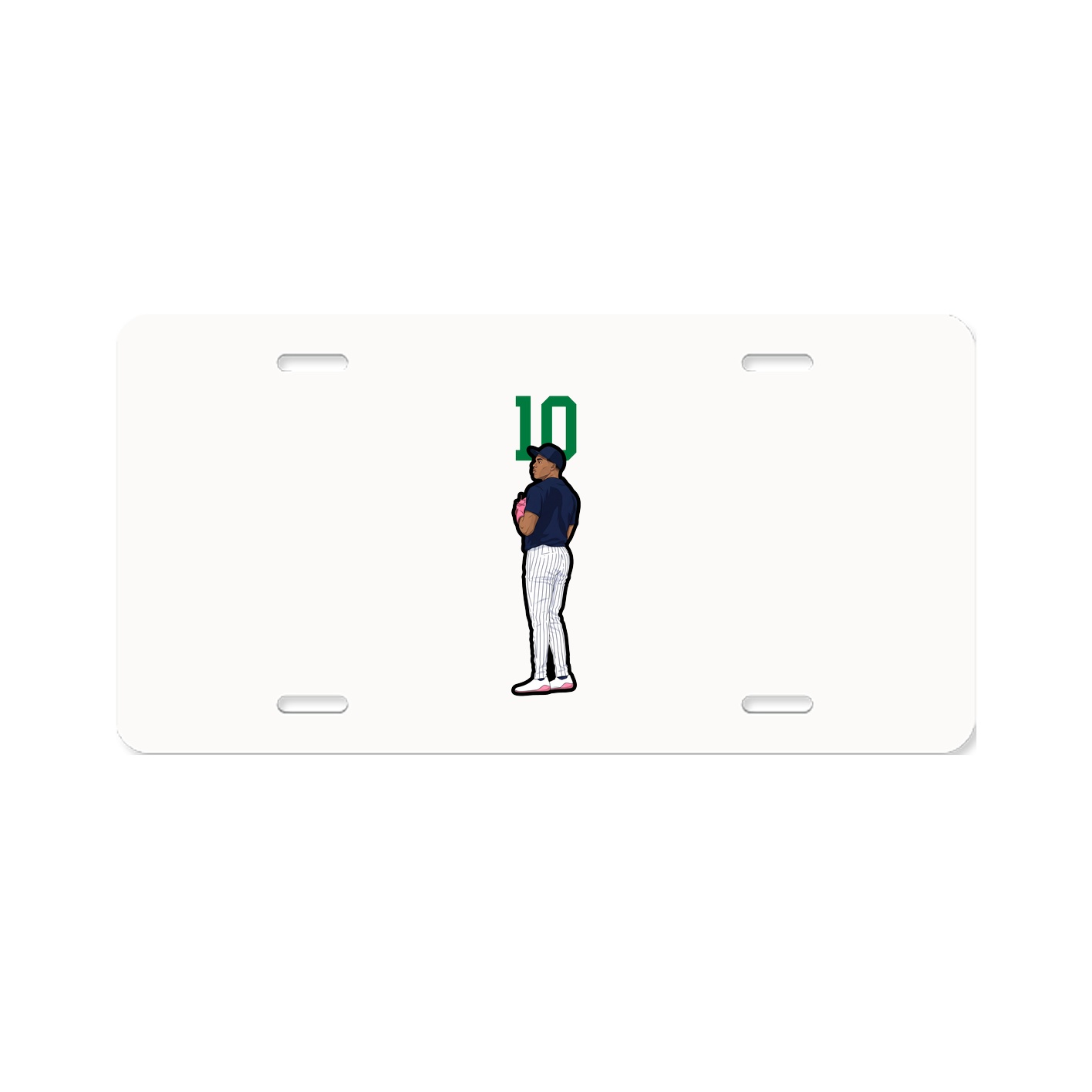 License Plate — Number Top in Classic