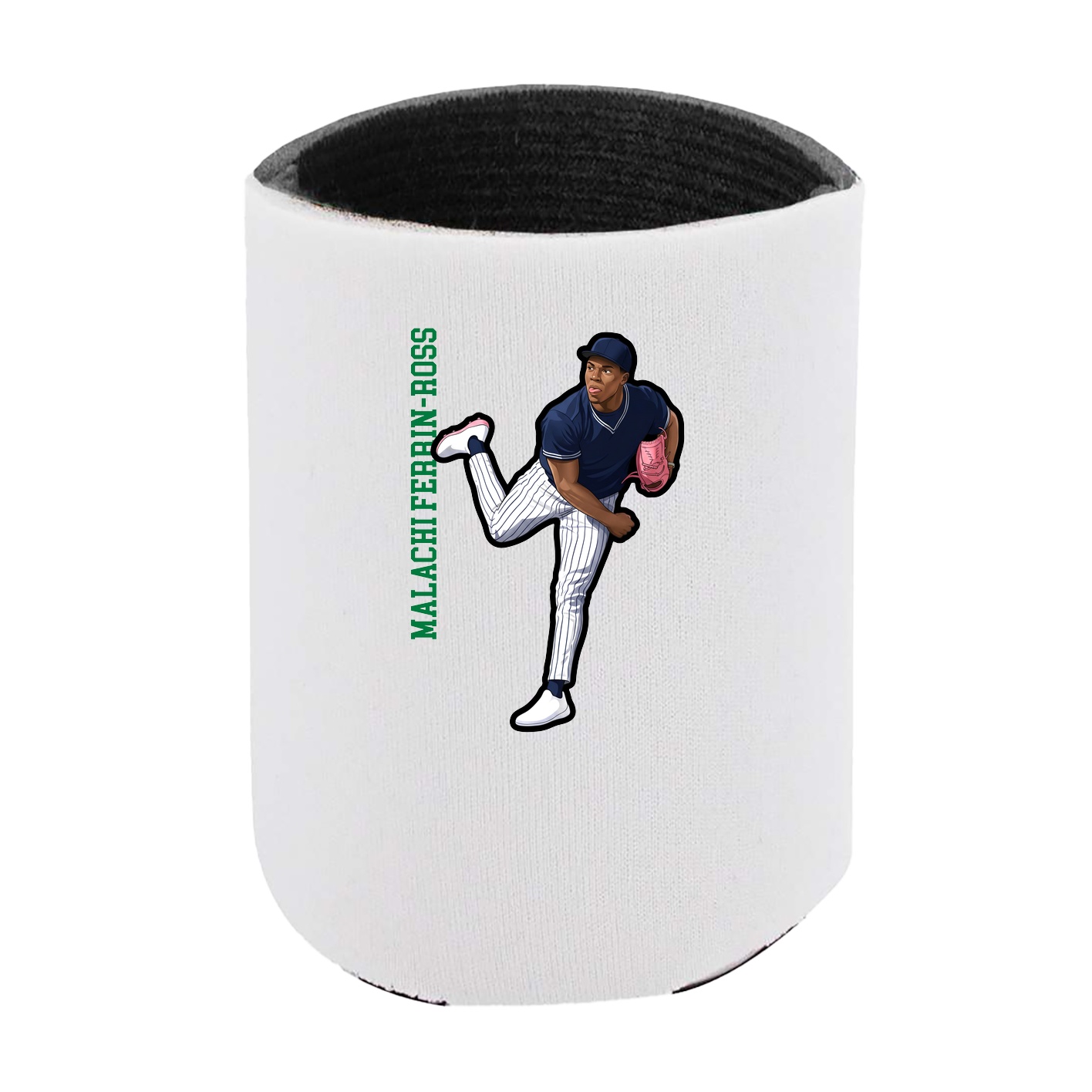 Can Holder — Name Vertical in White