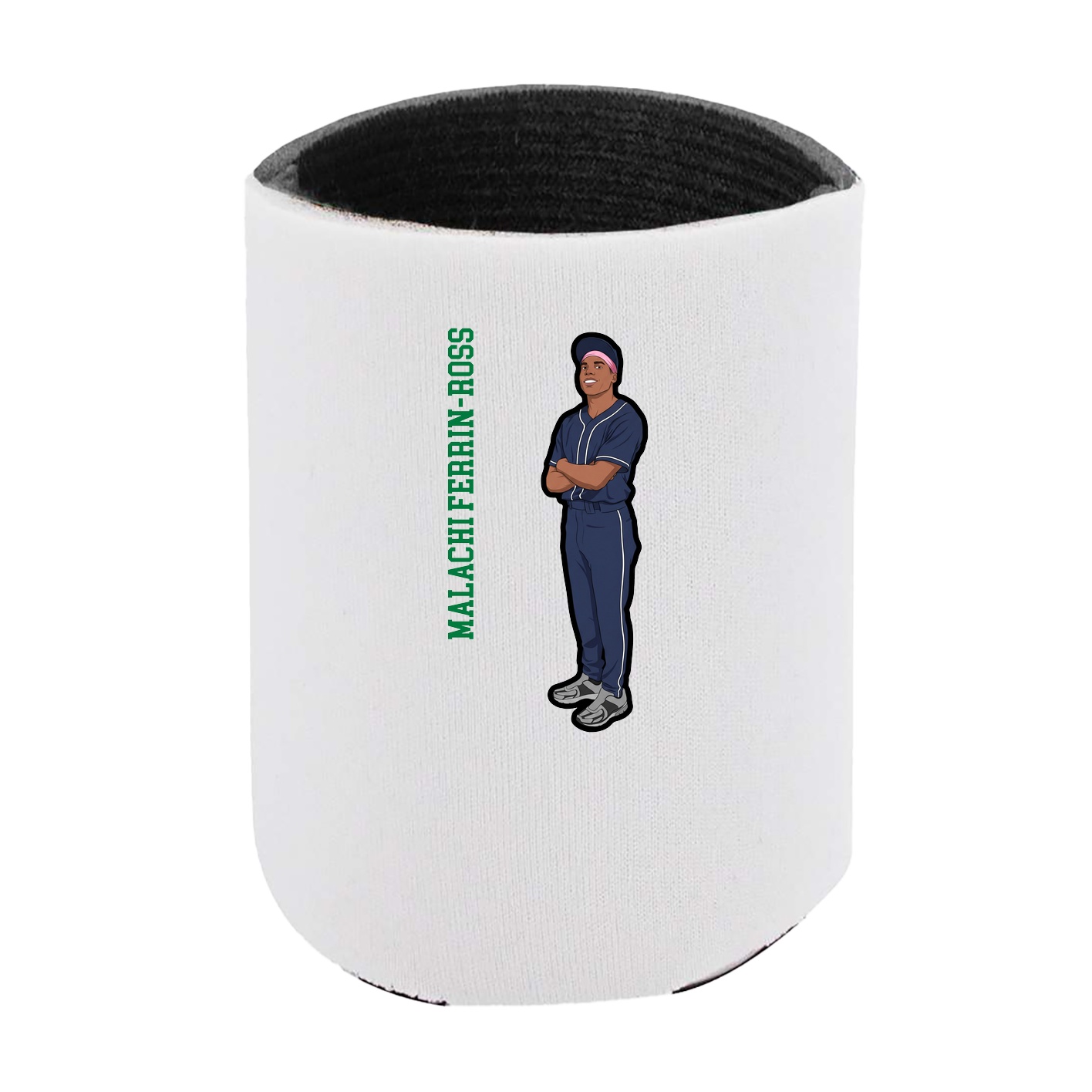 Can Holder — Name Vertical in White