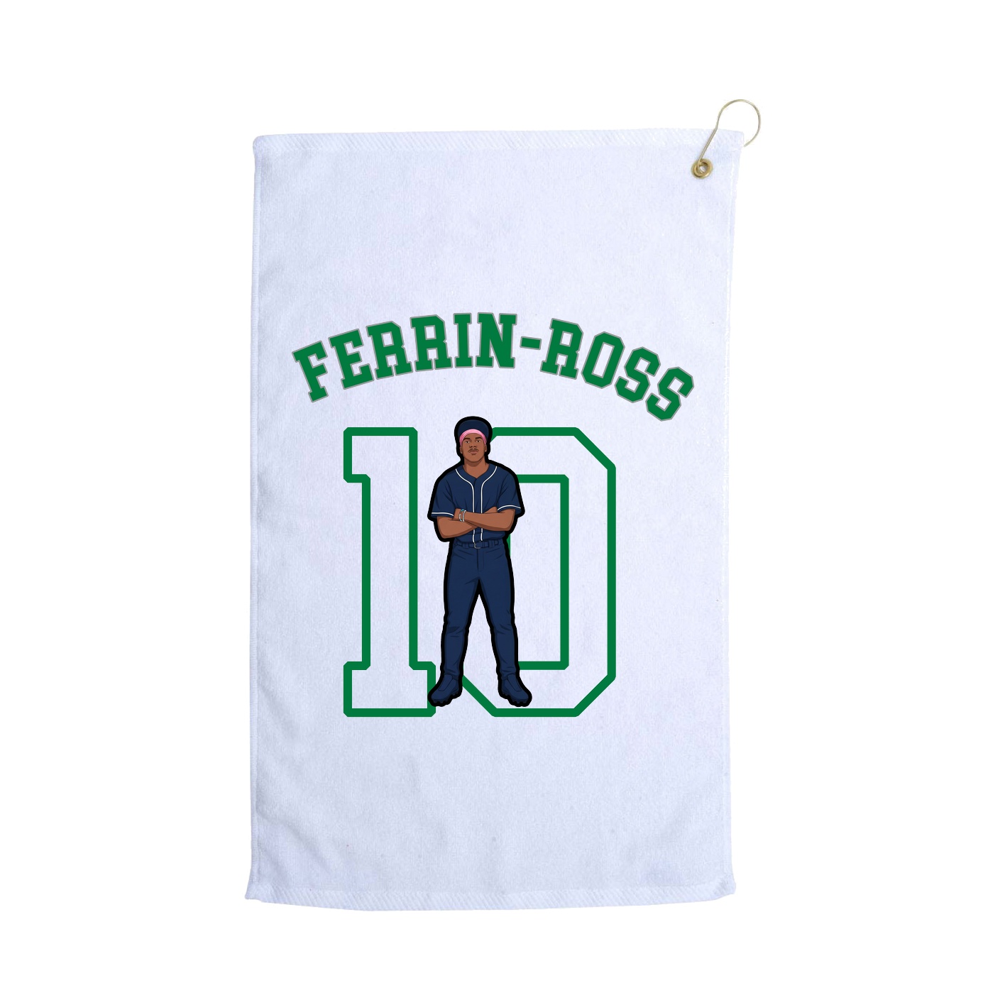 Golf Towel — Shirsey Arch in White