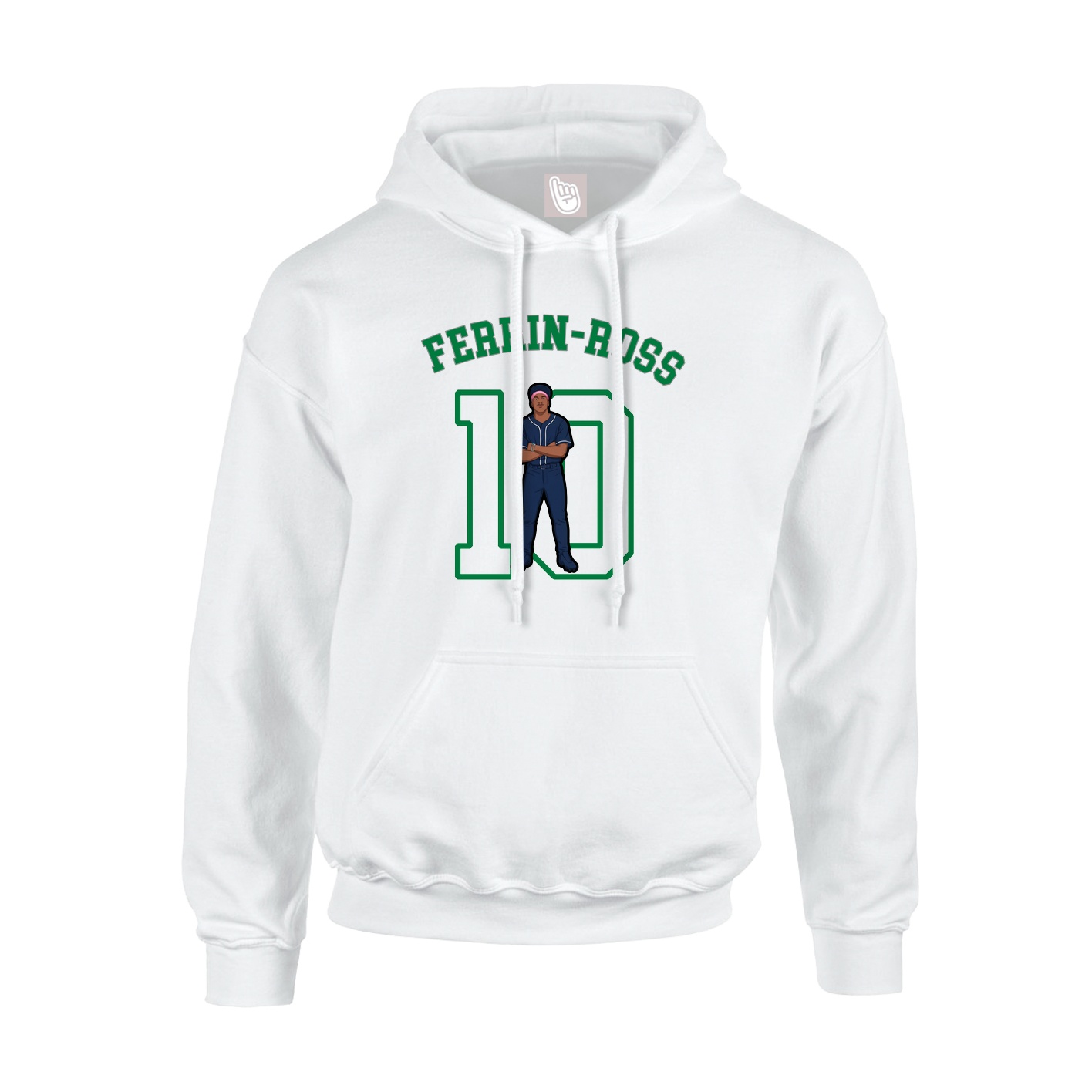 Youth Hoodie — Shirsey Arch in White