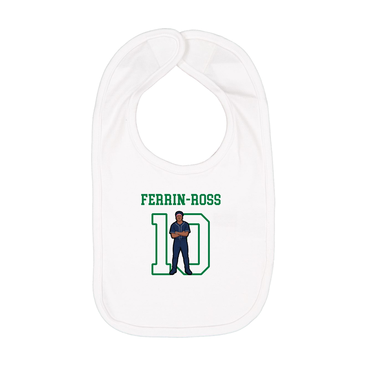 Infant Bib — Shirsey in White