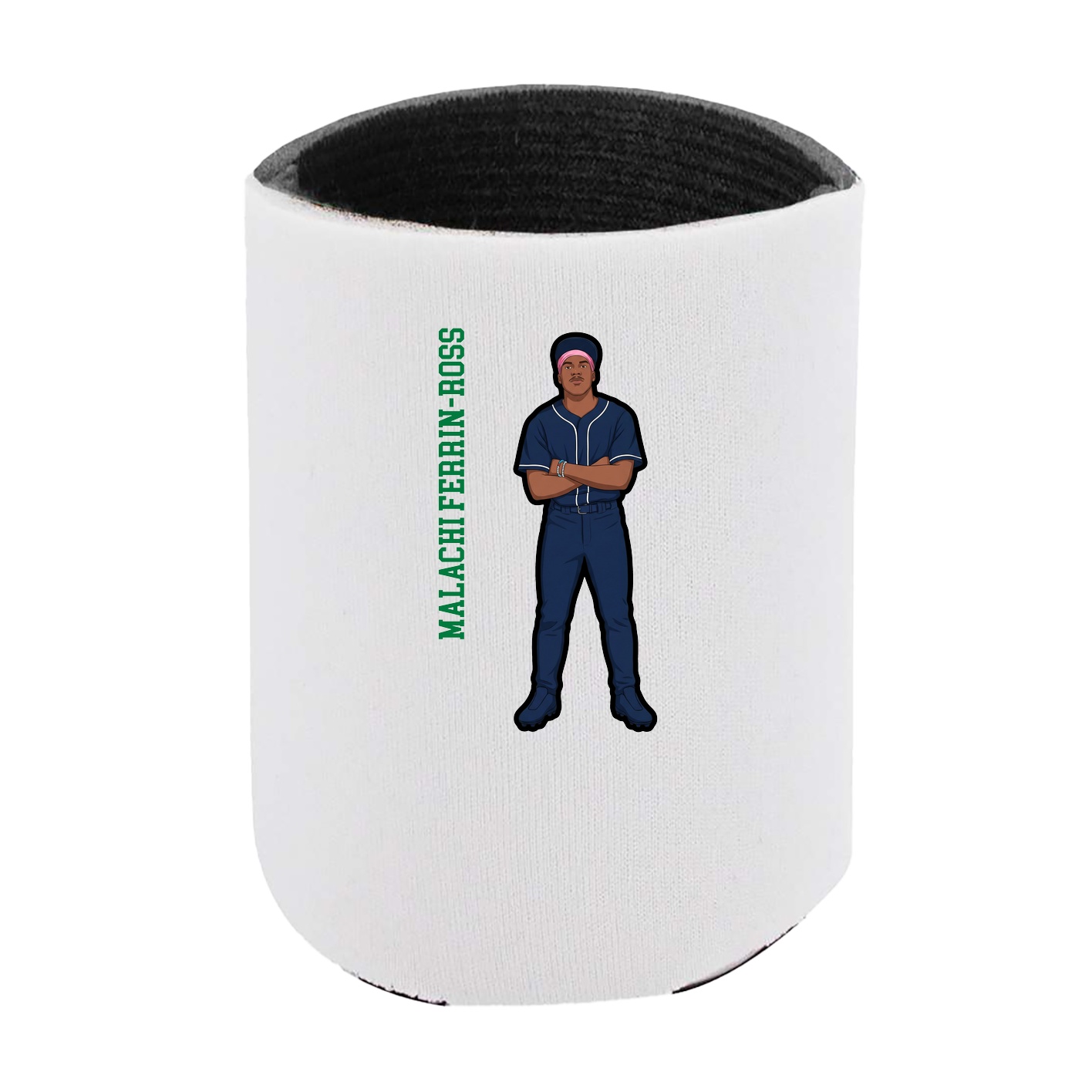 Can Holder — Name Vertical in White
