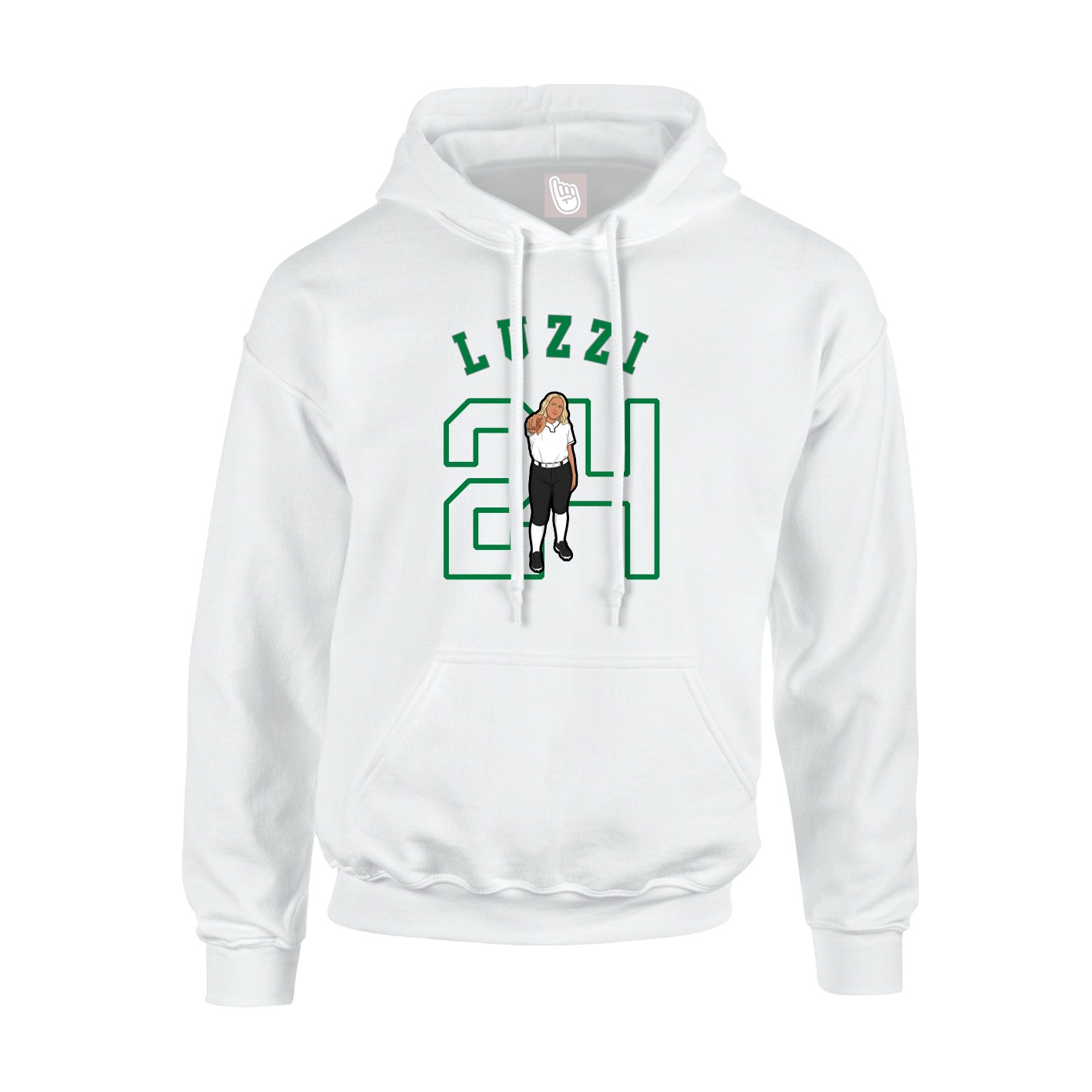 Youth Hoodie — Shirsey Arch in White