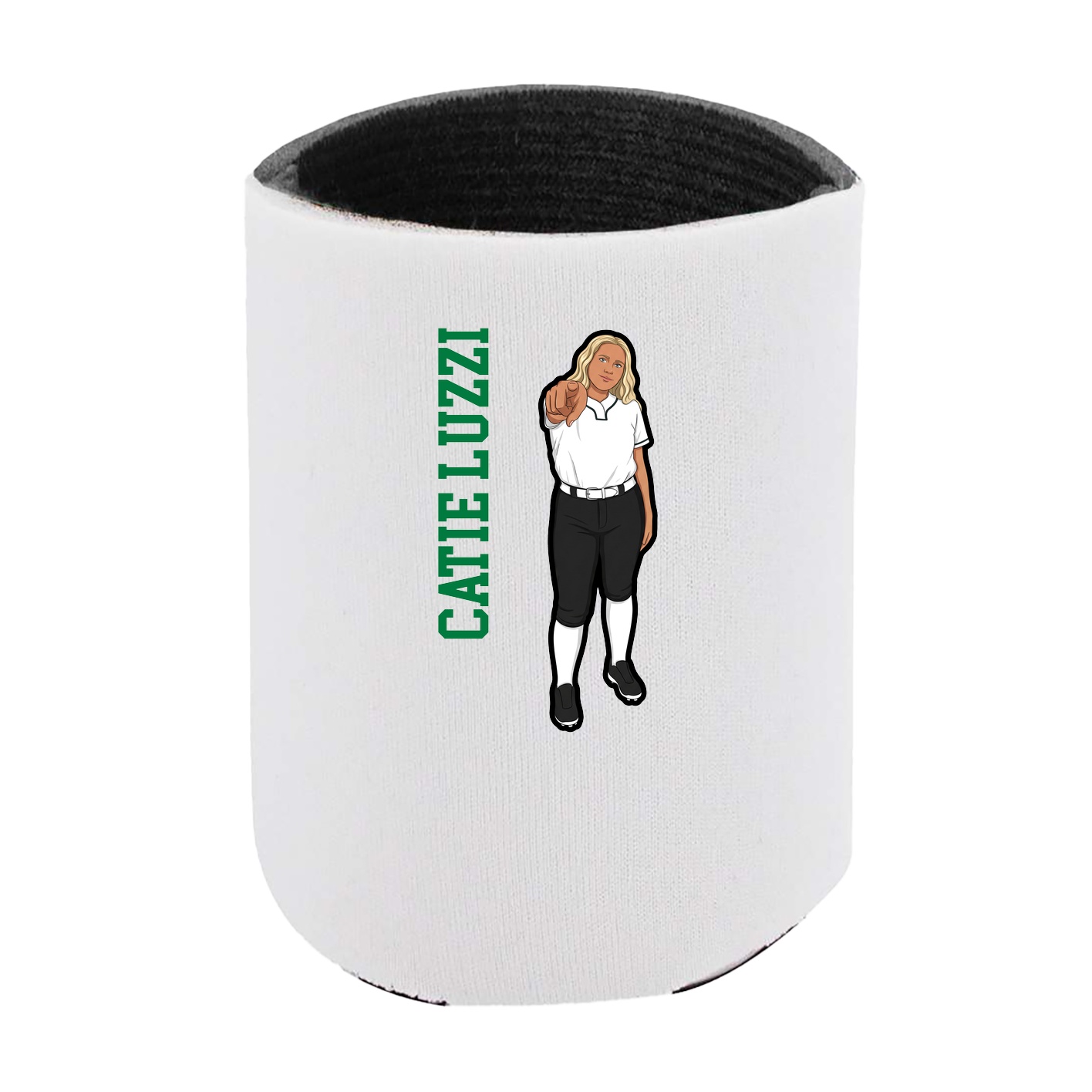 Can Holder — Name Vertical in White