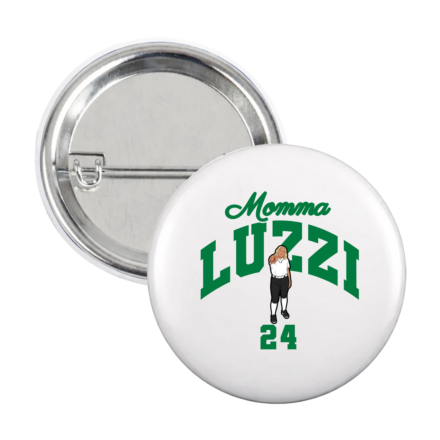 Game Day Button — Mothers Day Arch in White